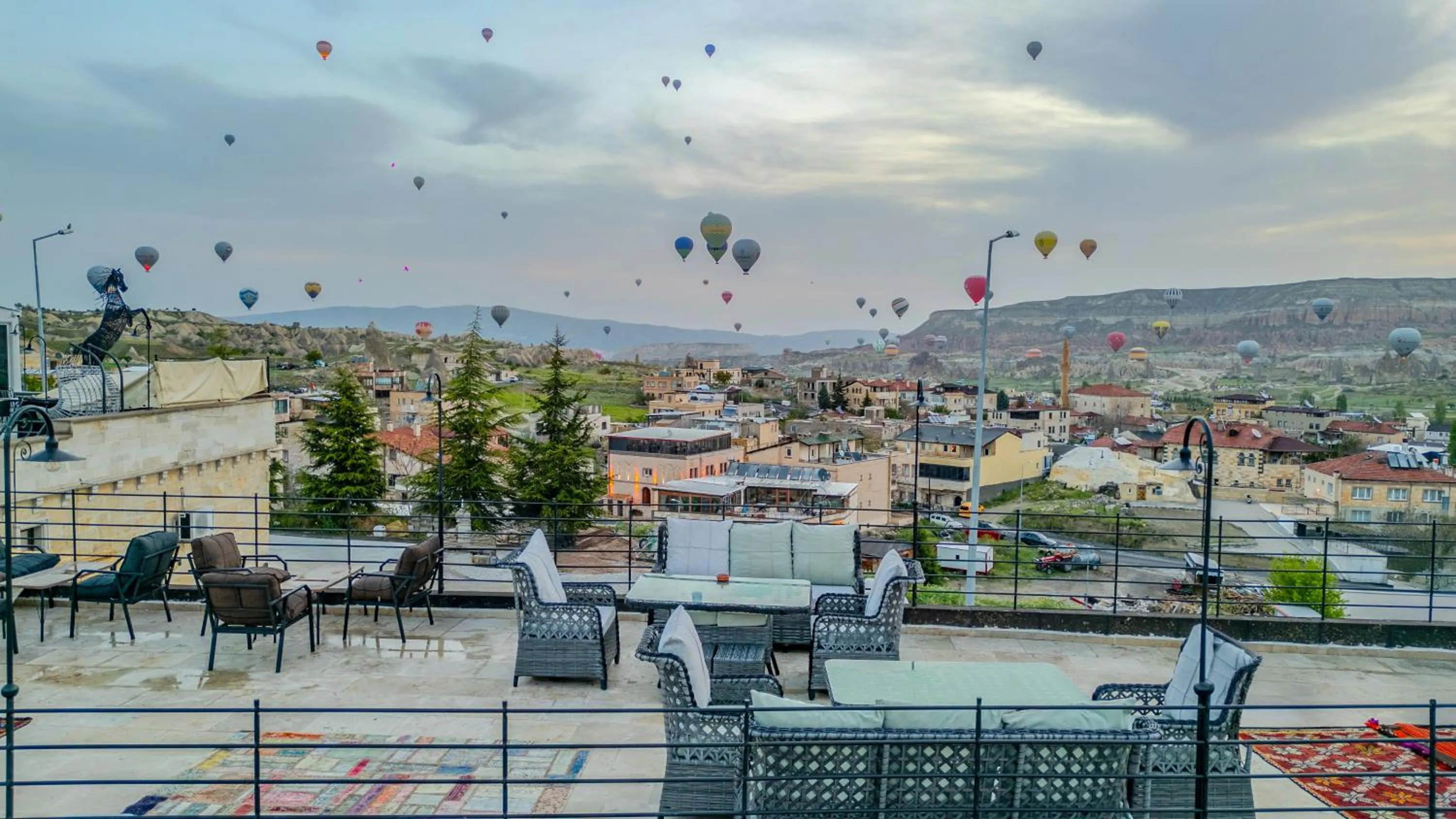 Natural landscape in Gala Cave Cappadocia