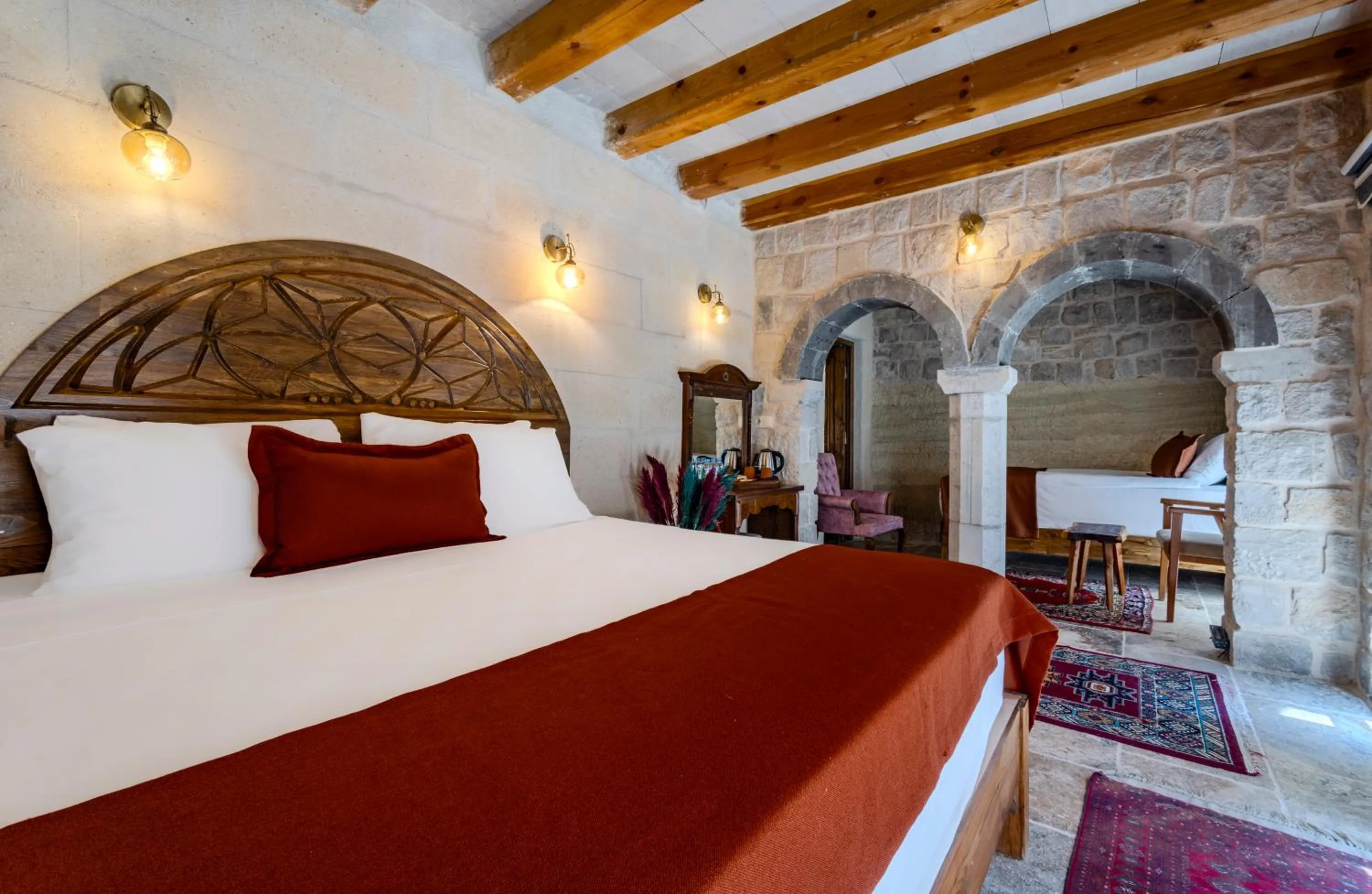 Bed in Gala Cave Cappadocia