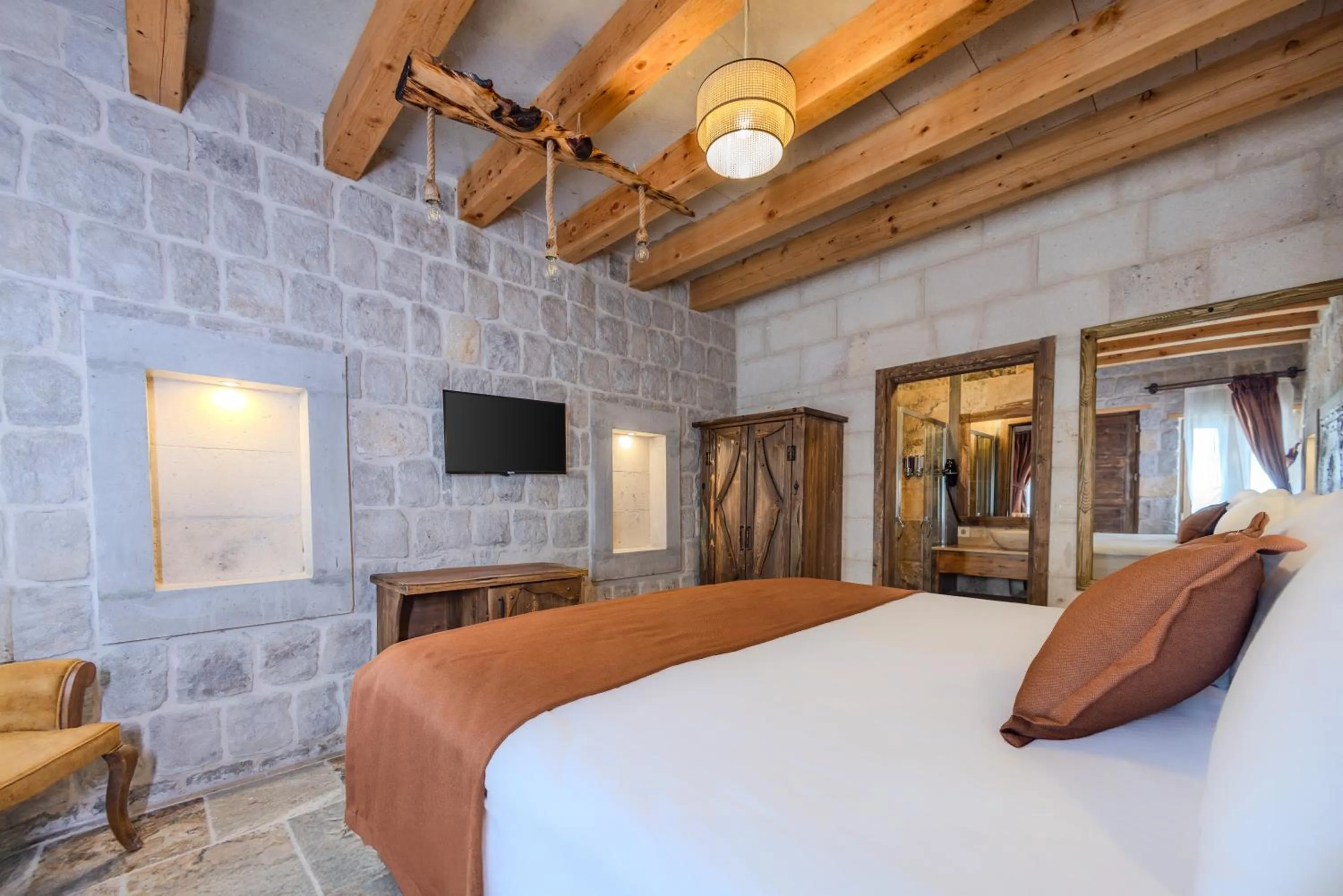 Bed in Gala Cave Cappadocia