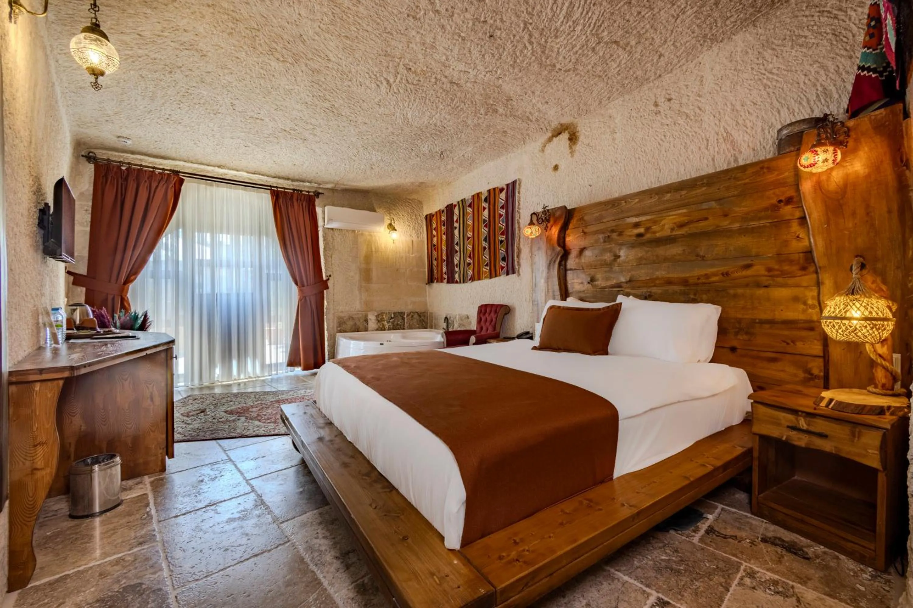 Bedroom, Bed in Gala Cave Cappadocia