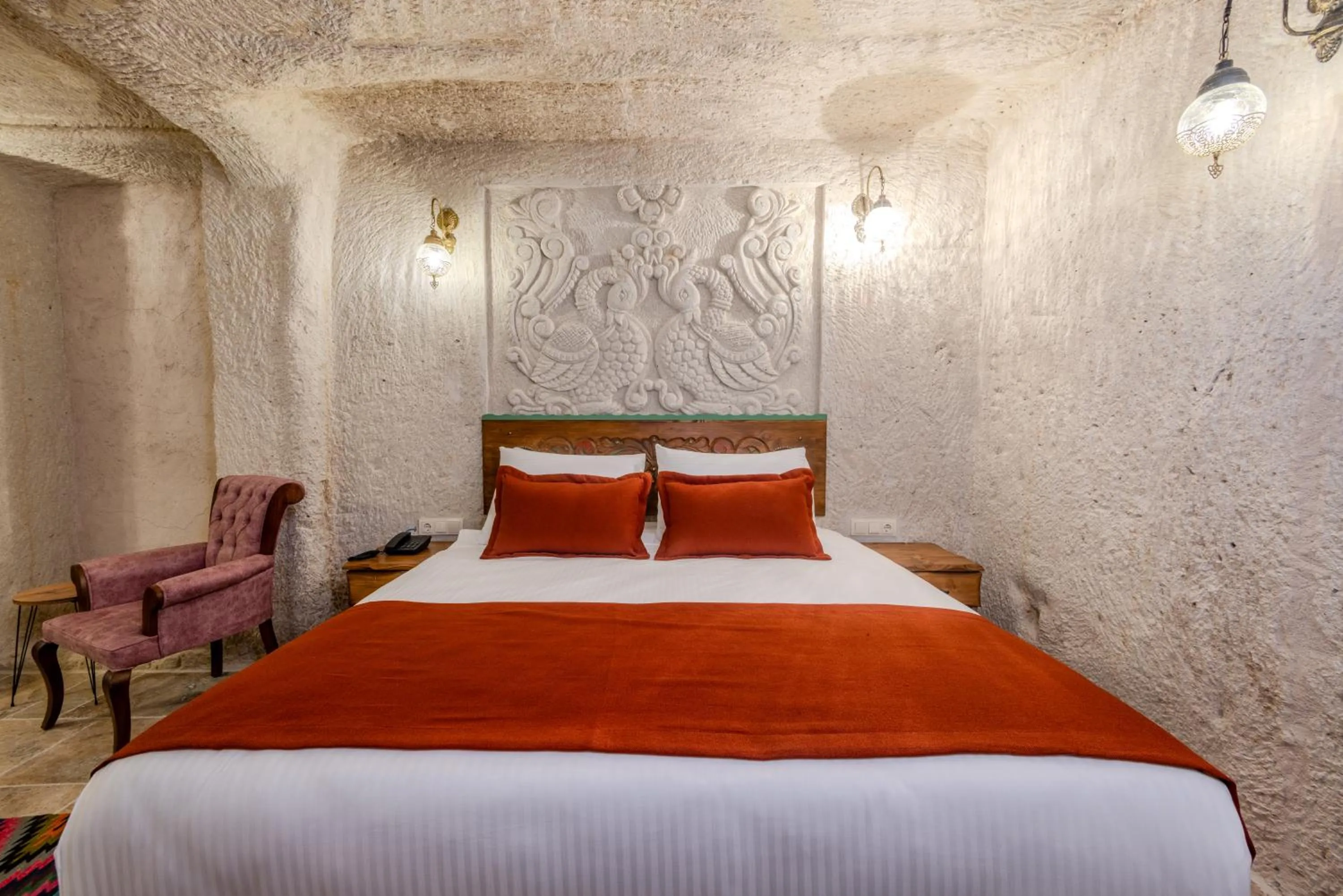 Bed in Gala Cave Cappadocia