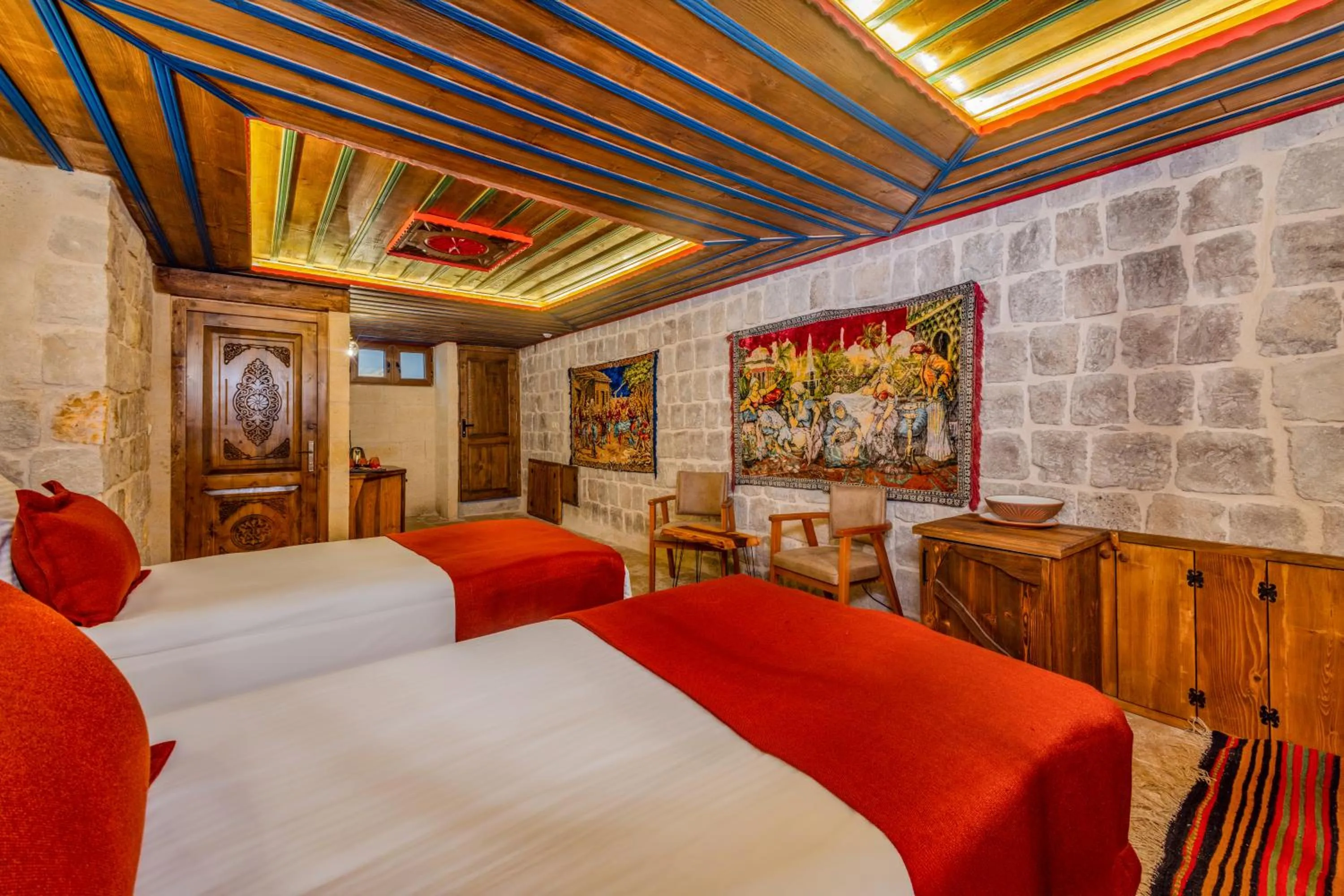 Living room, Bed in Gala Cave Cappadocia