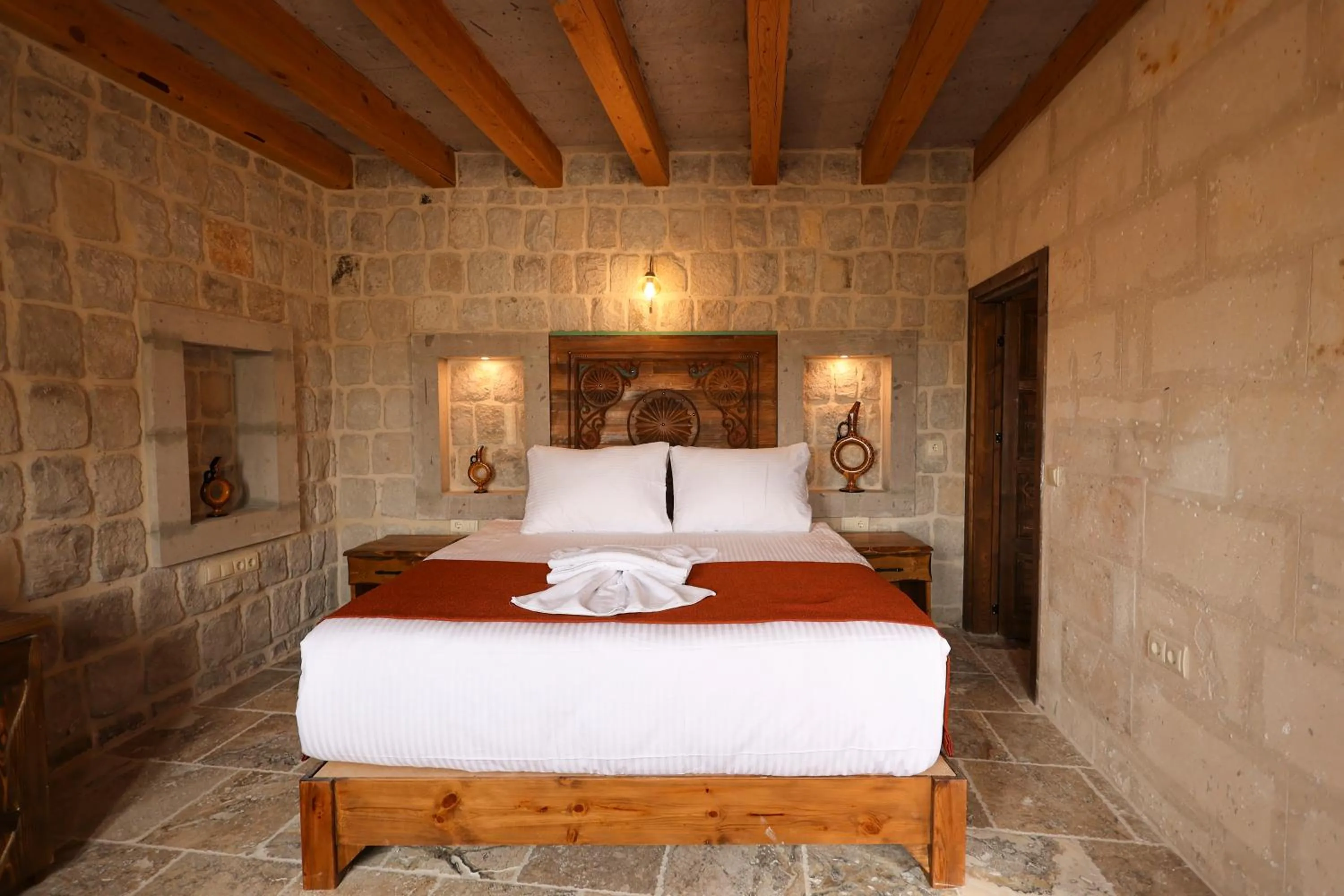 Bed in Gala Cave Cappadocia