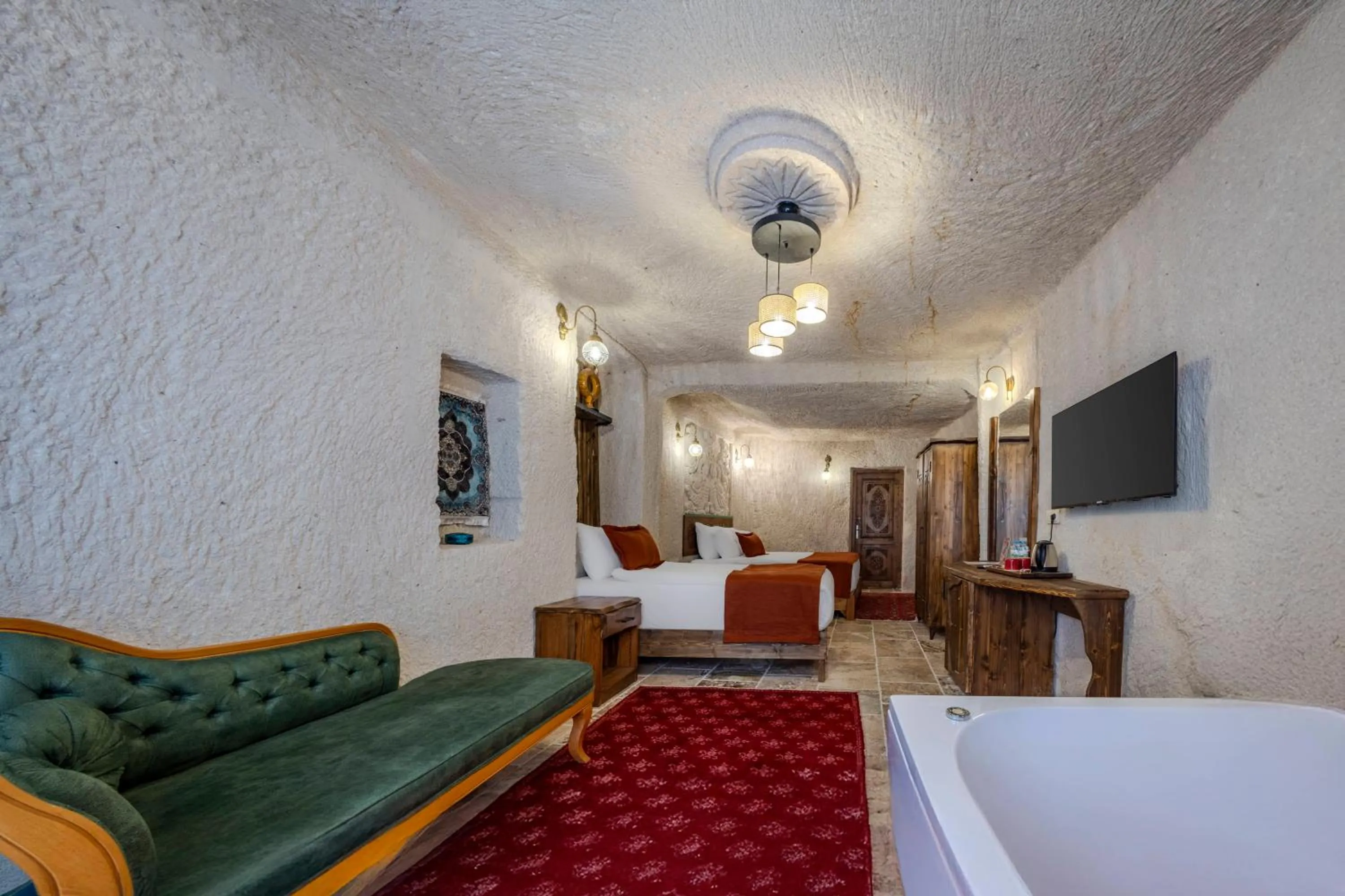 Bed in Gala Cave Cappadocia