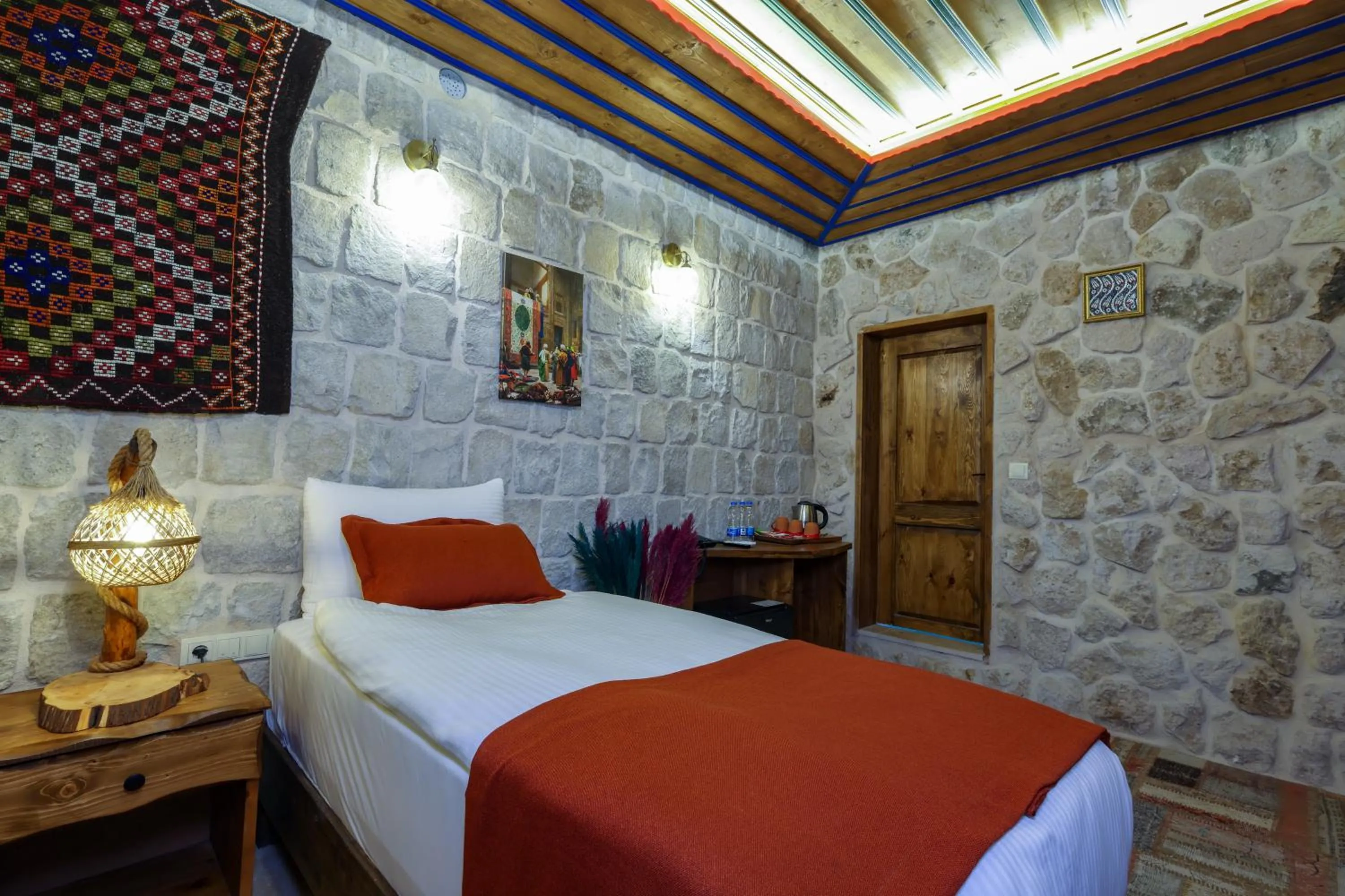 Bed in Gala Cave Cappadocia