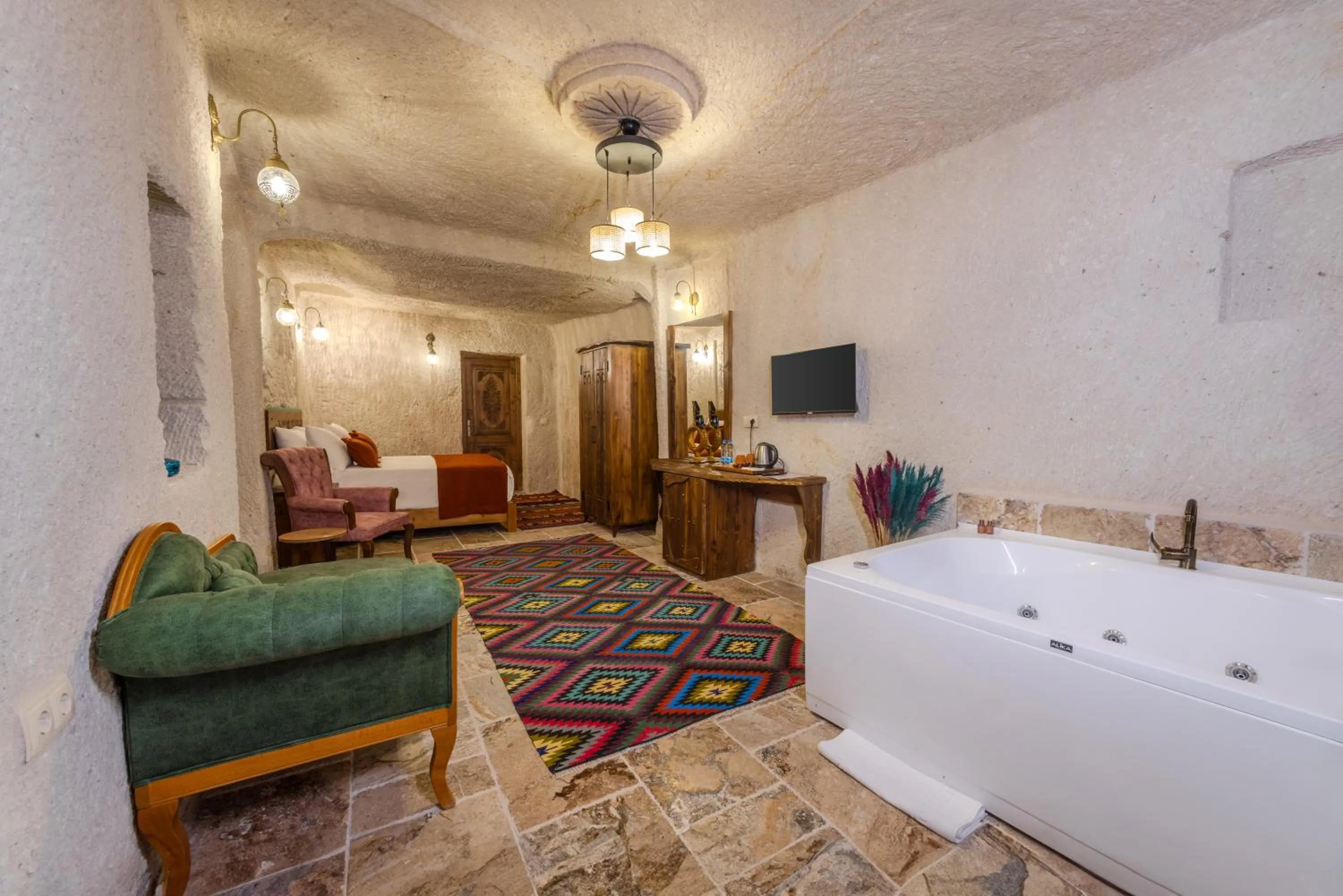 Bed in Gala Cave Cappadocia