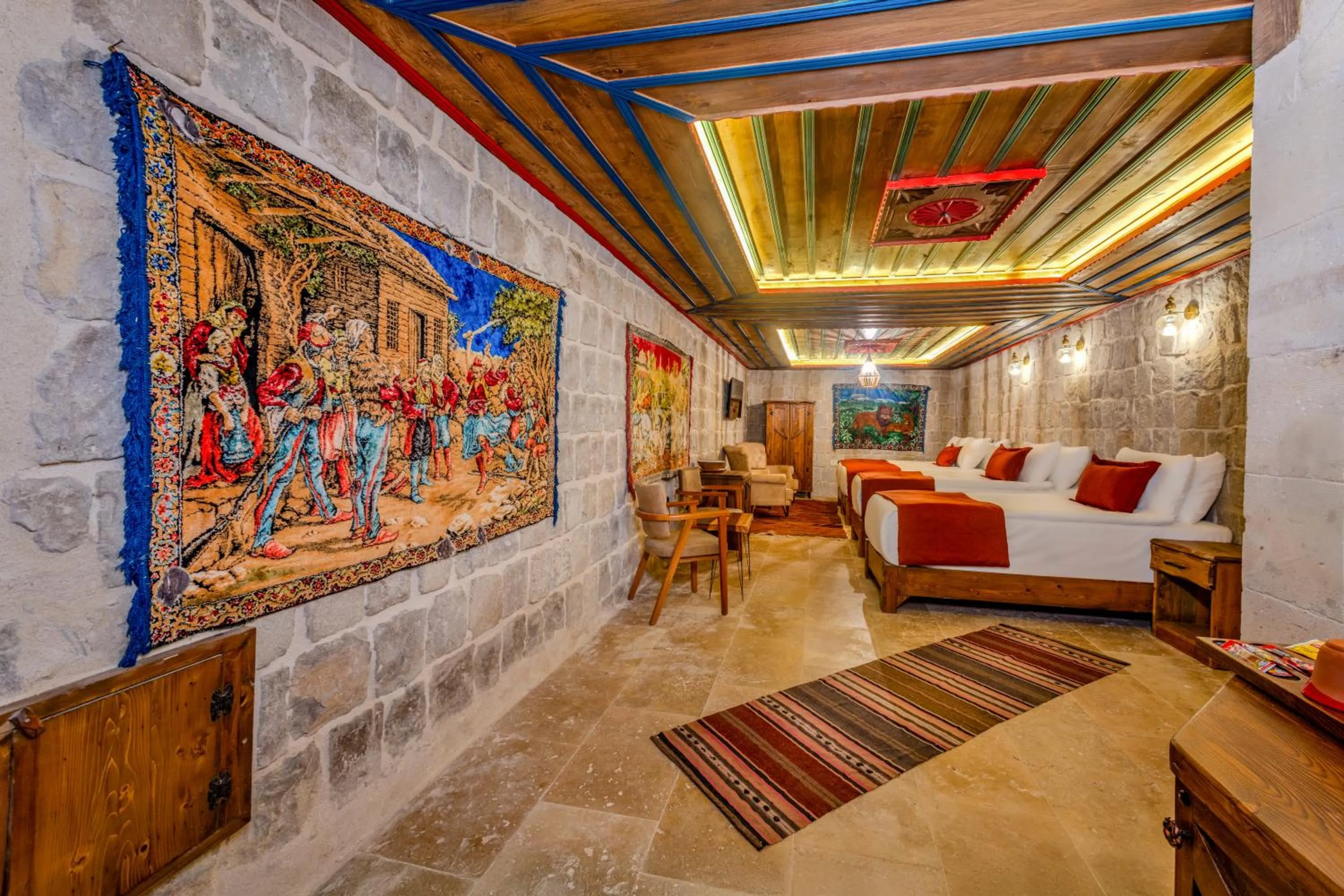 Photo of the whole room, Bed in Gala Cave Cappadocia