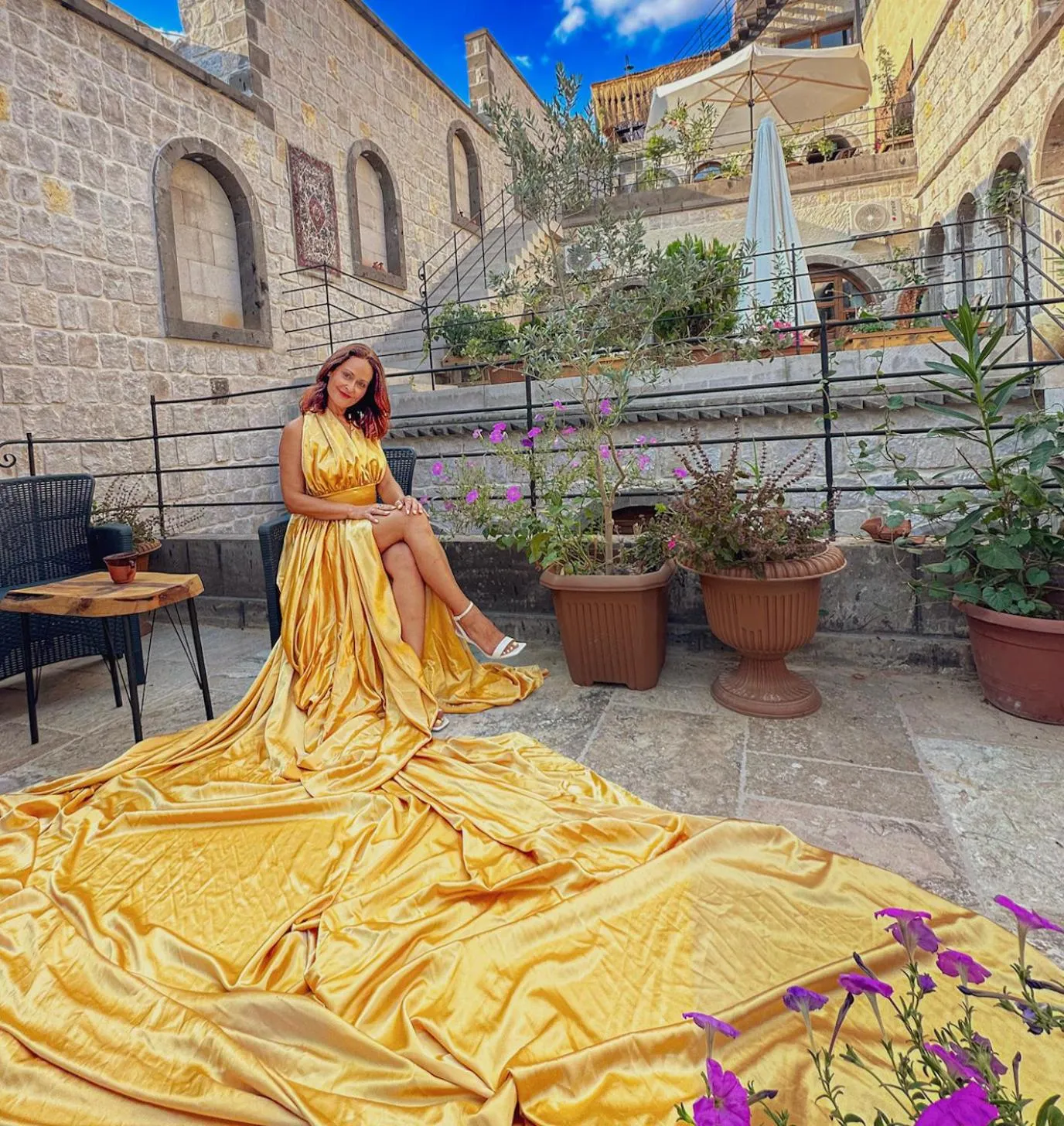 Garden in Gala Cave Cappadocia