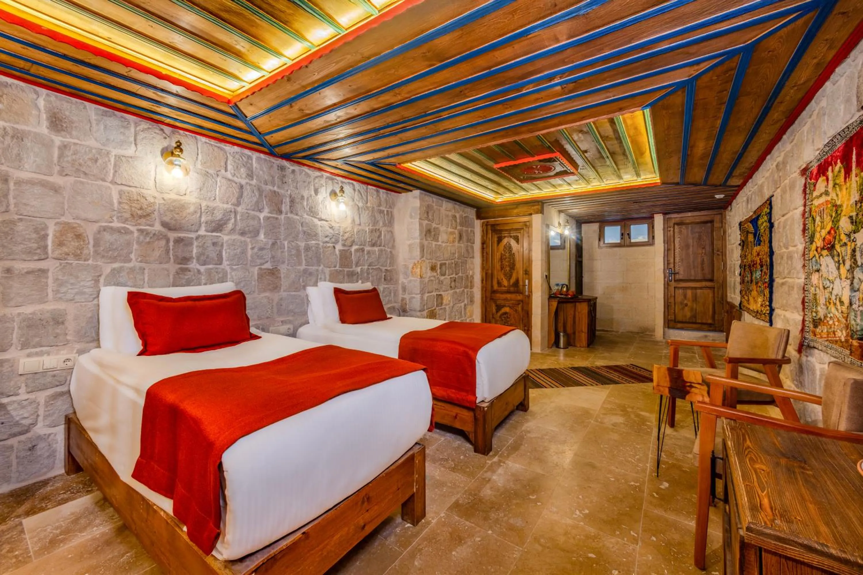 Bed in Gala Cave Cappadocia