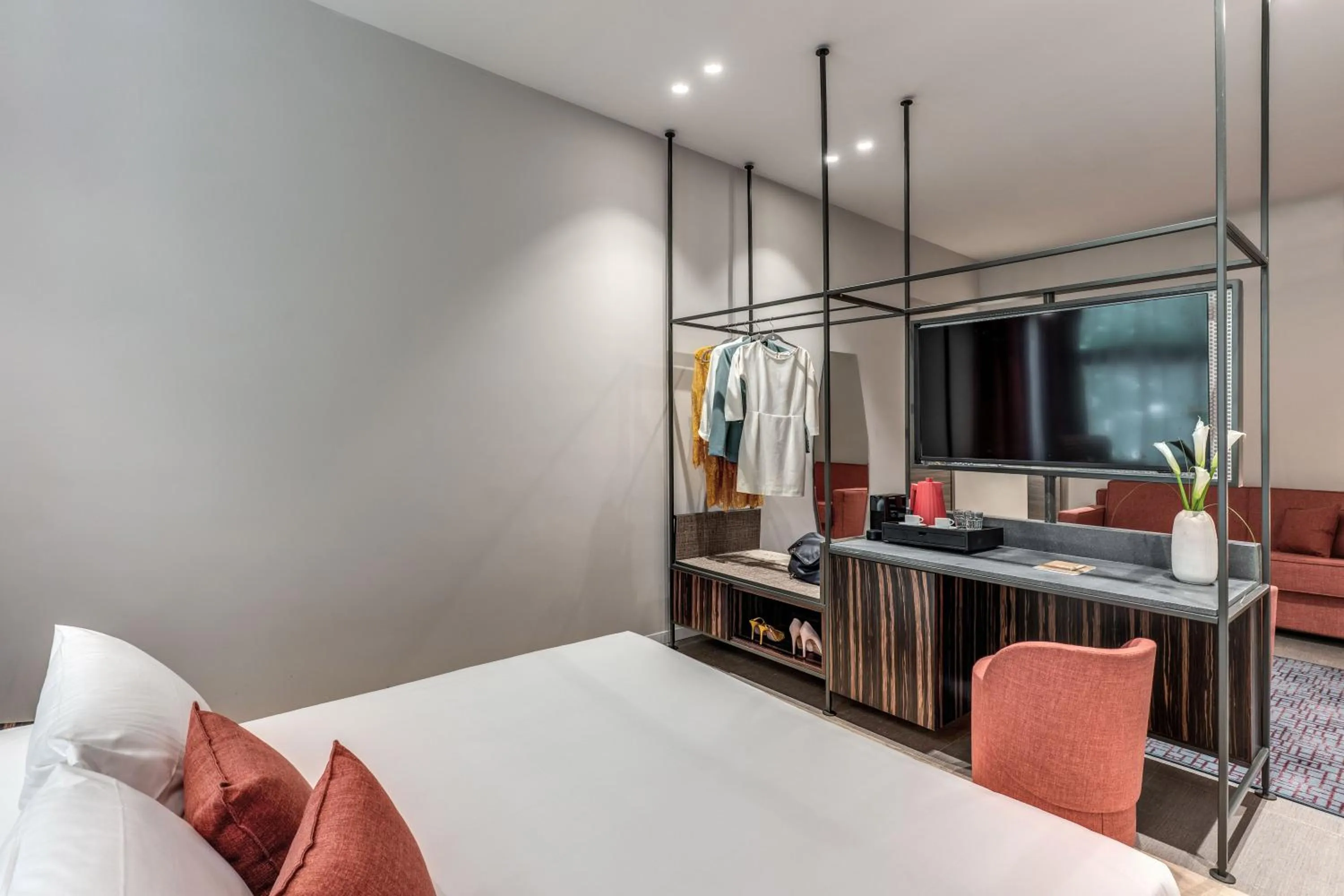 Bed in Parioli Cube Hotel