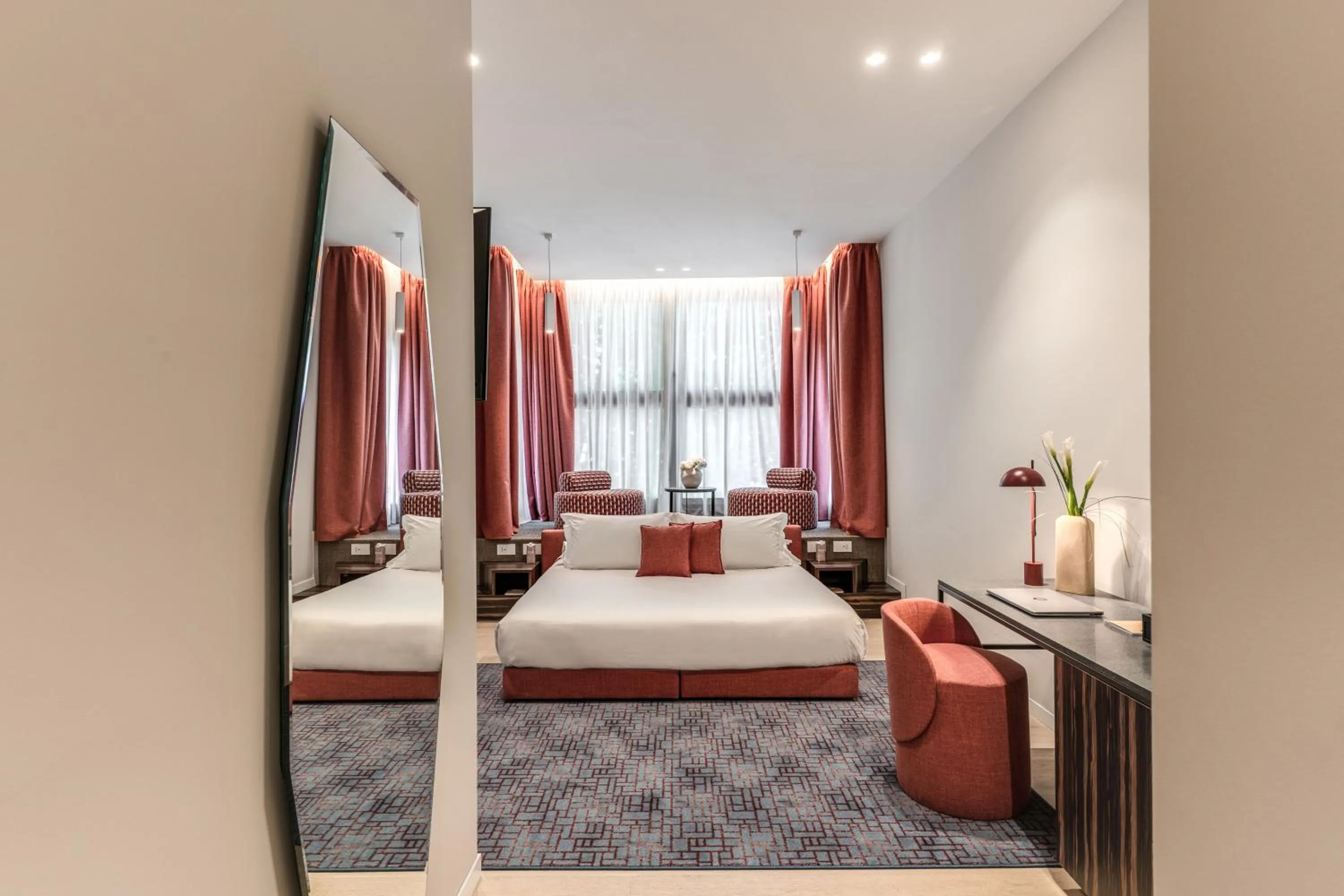 Bed in Parioli Cube Hotel