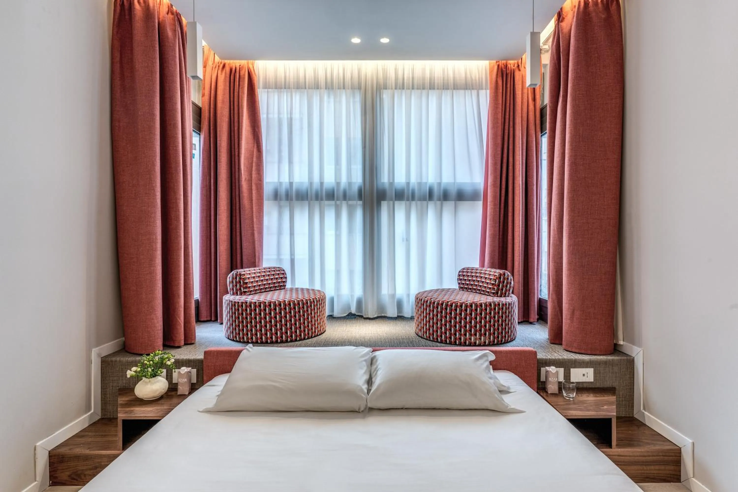 Bed in Parioli Cube Hotel