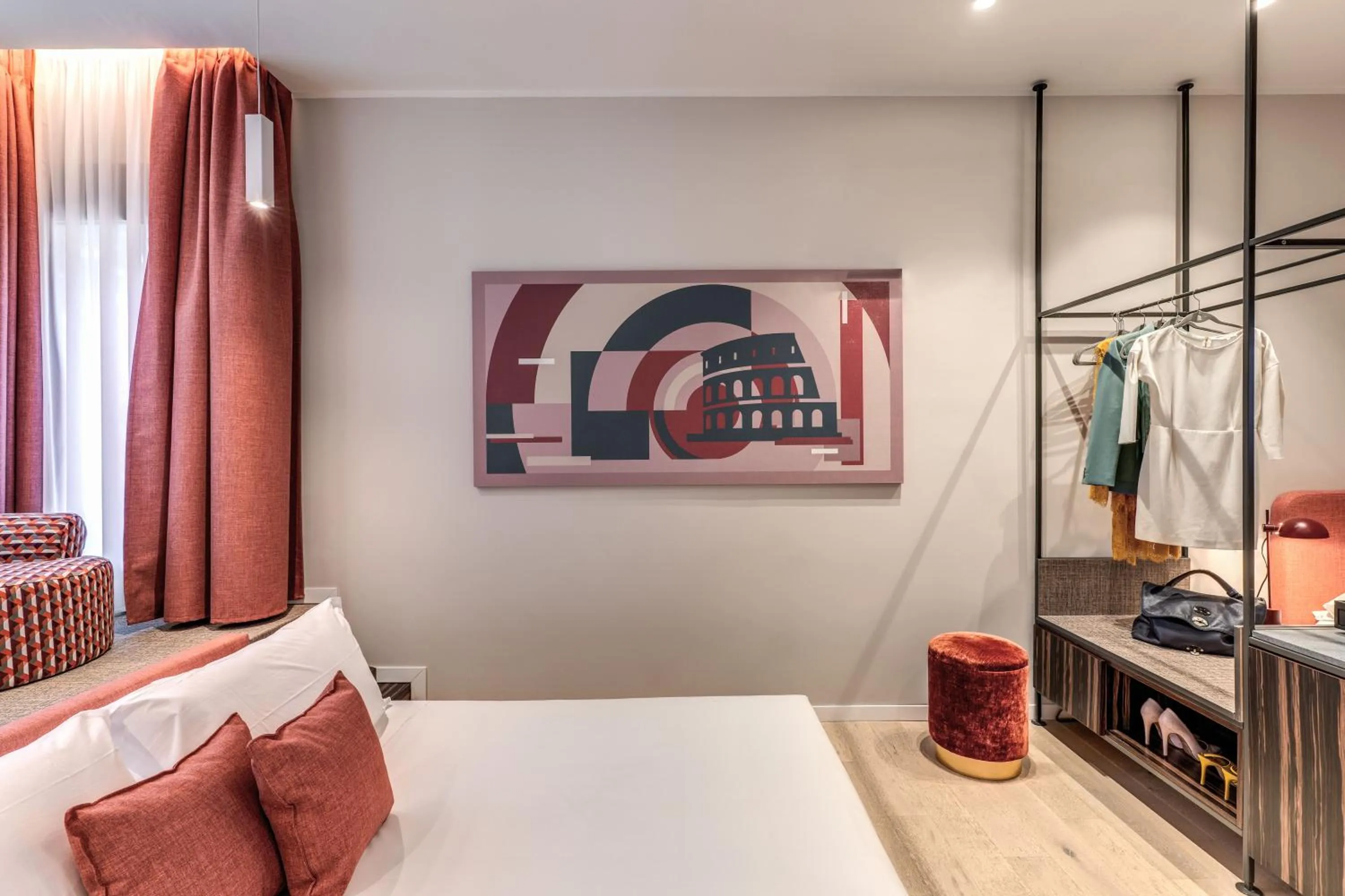 Photo of the whole room, Bed in Parioli Cube Hotel