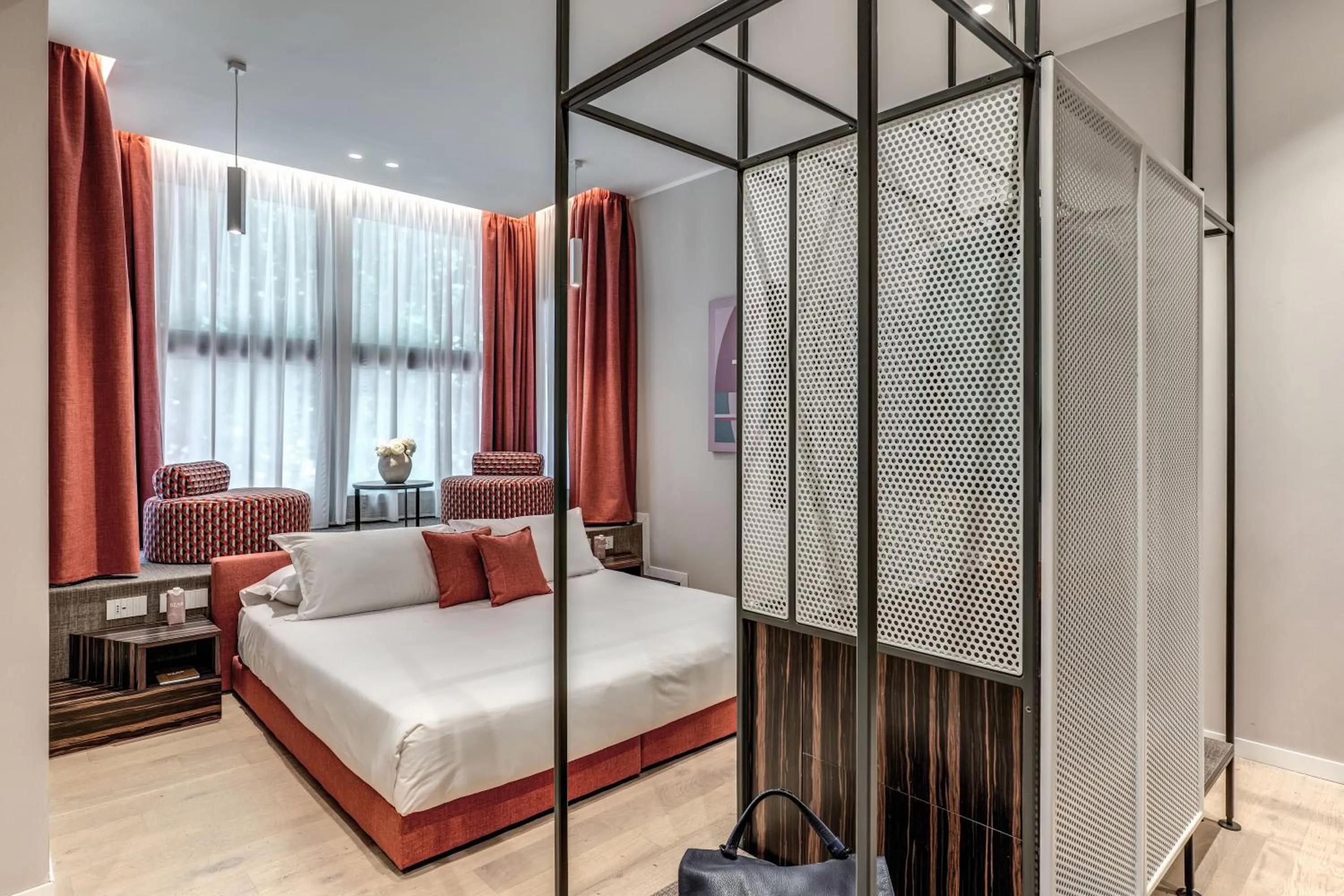 Bed in Parioli Cube Hotel