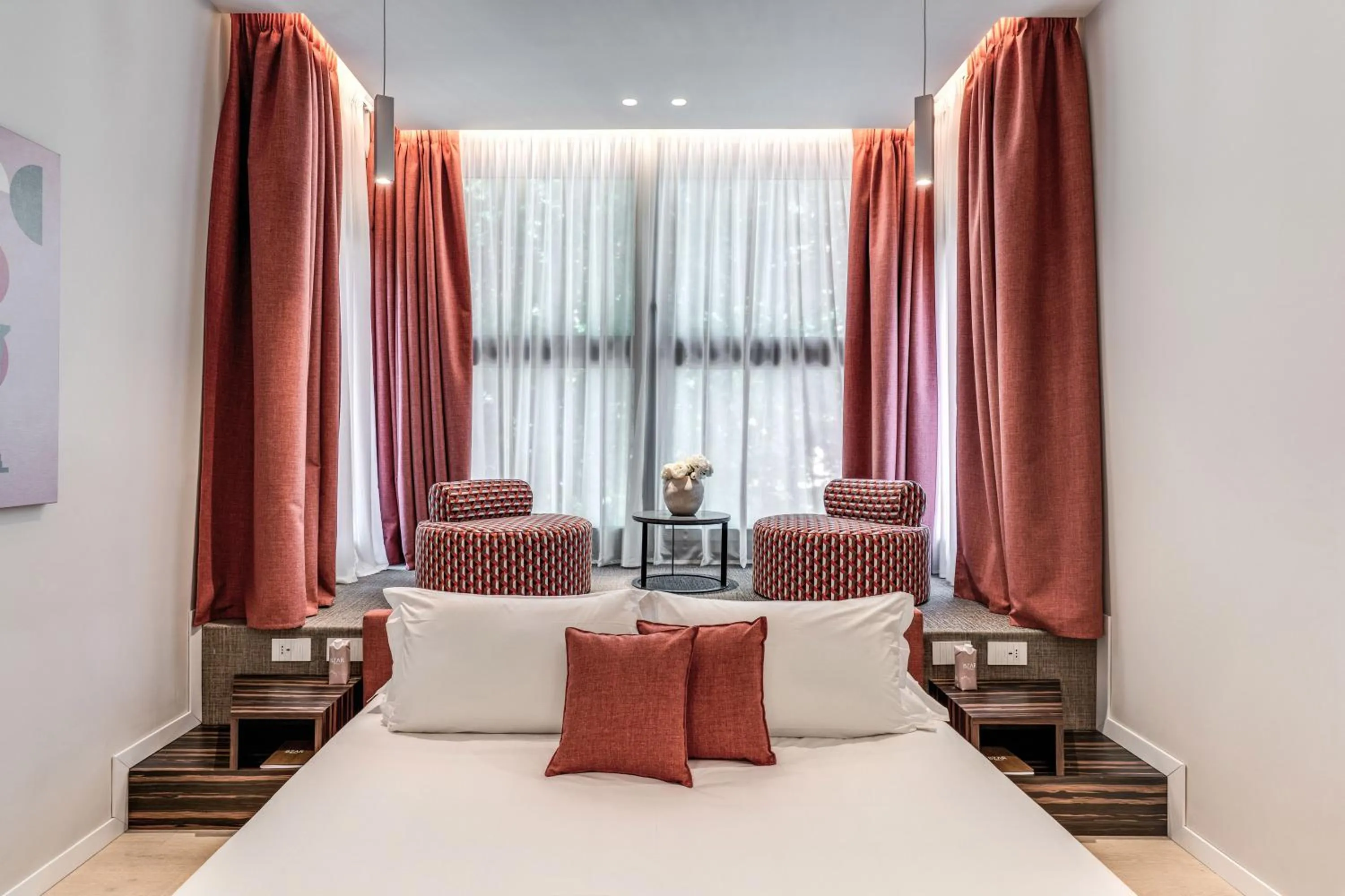 Bed in Parioli Cube Hotel