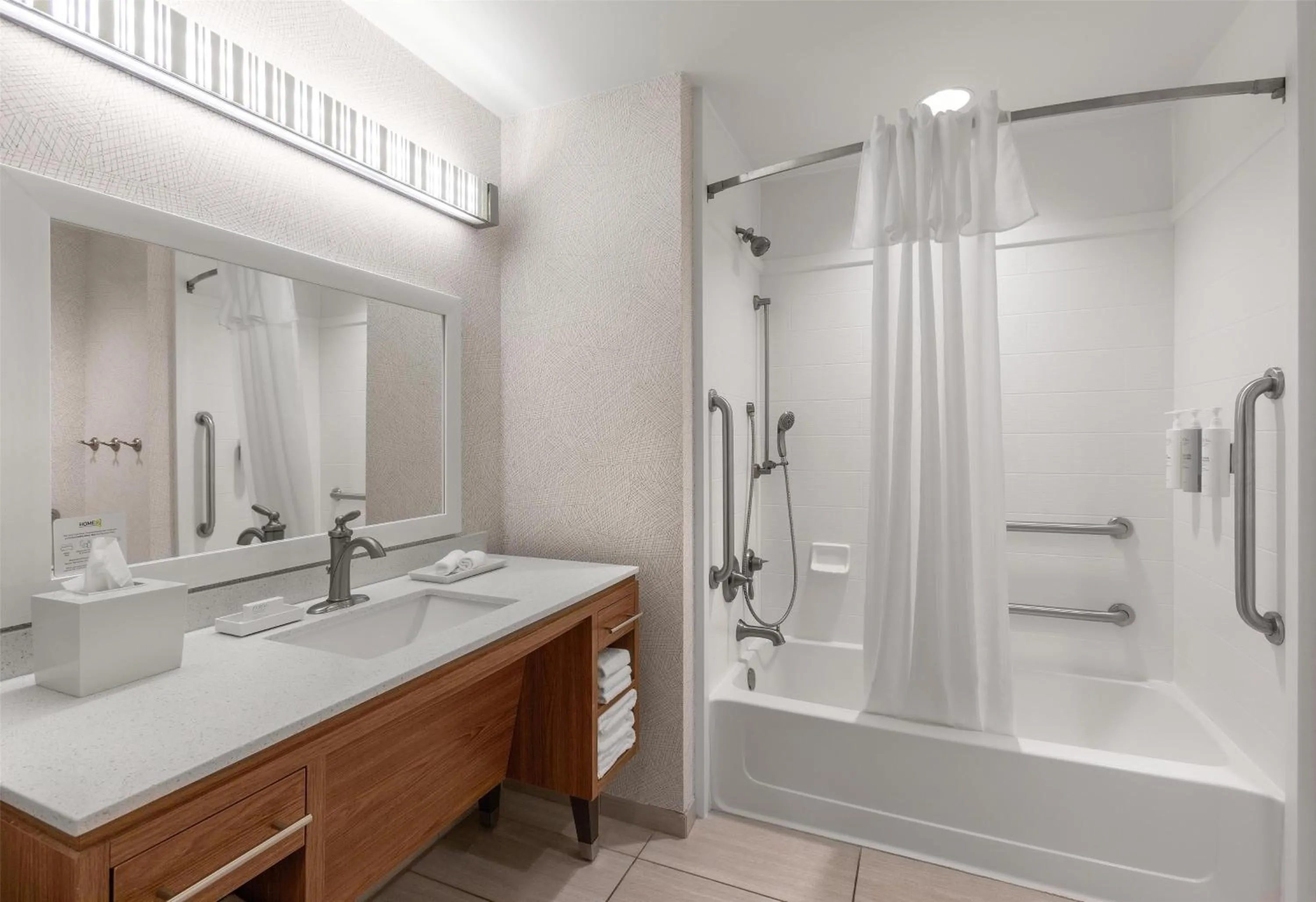 Bathroom in Home2 Suites by Hilton Greenville Airport
