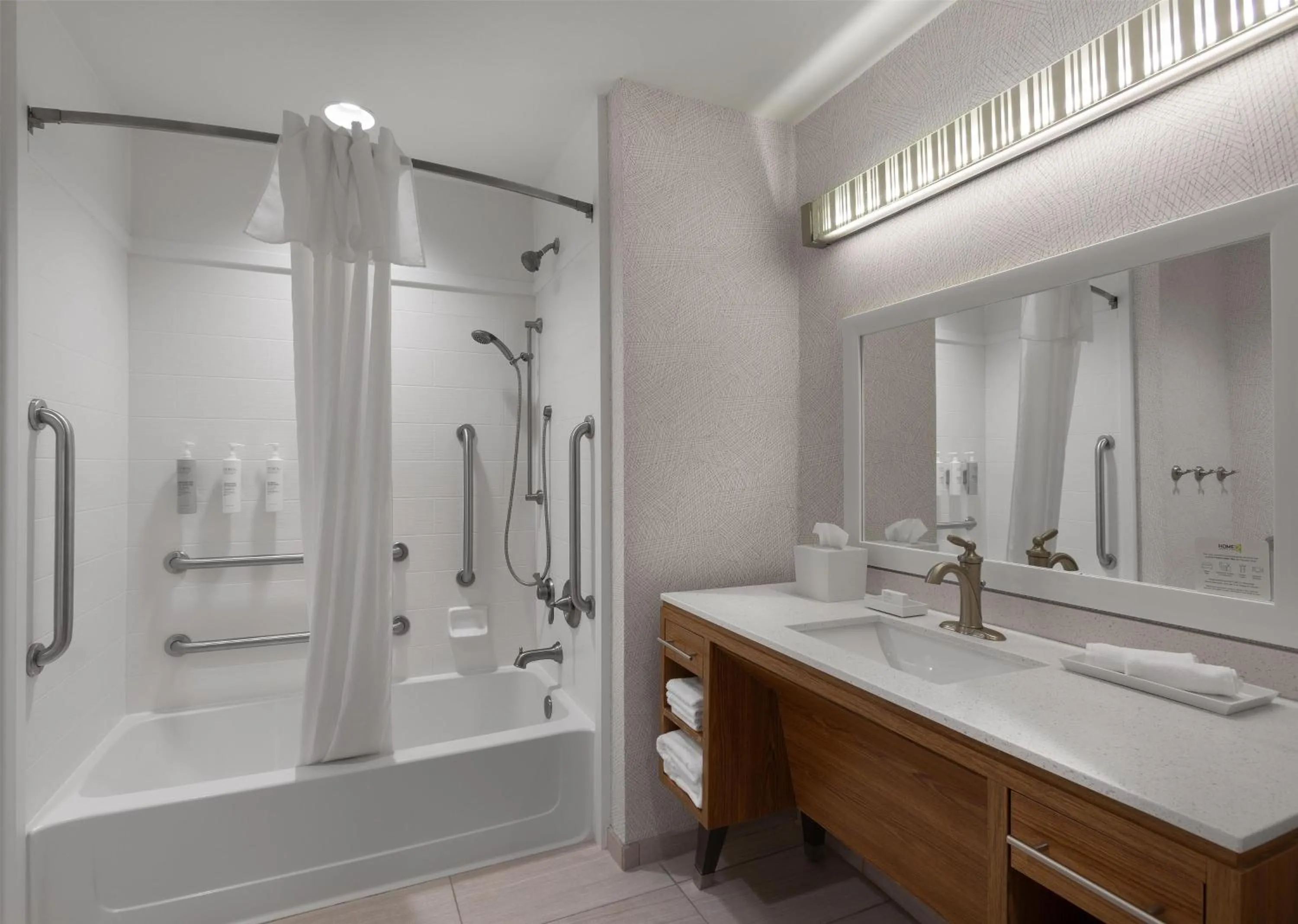 Bathroom in Home2 Suites by Hilton Greenville Airport