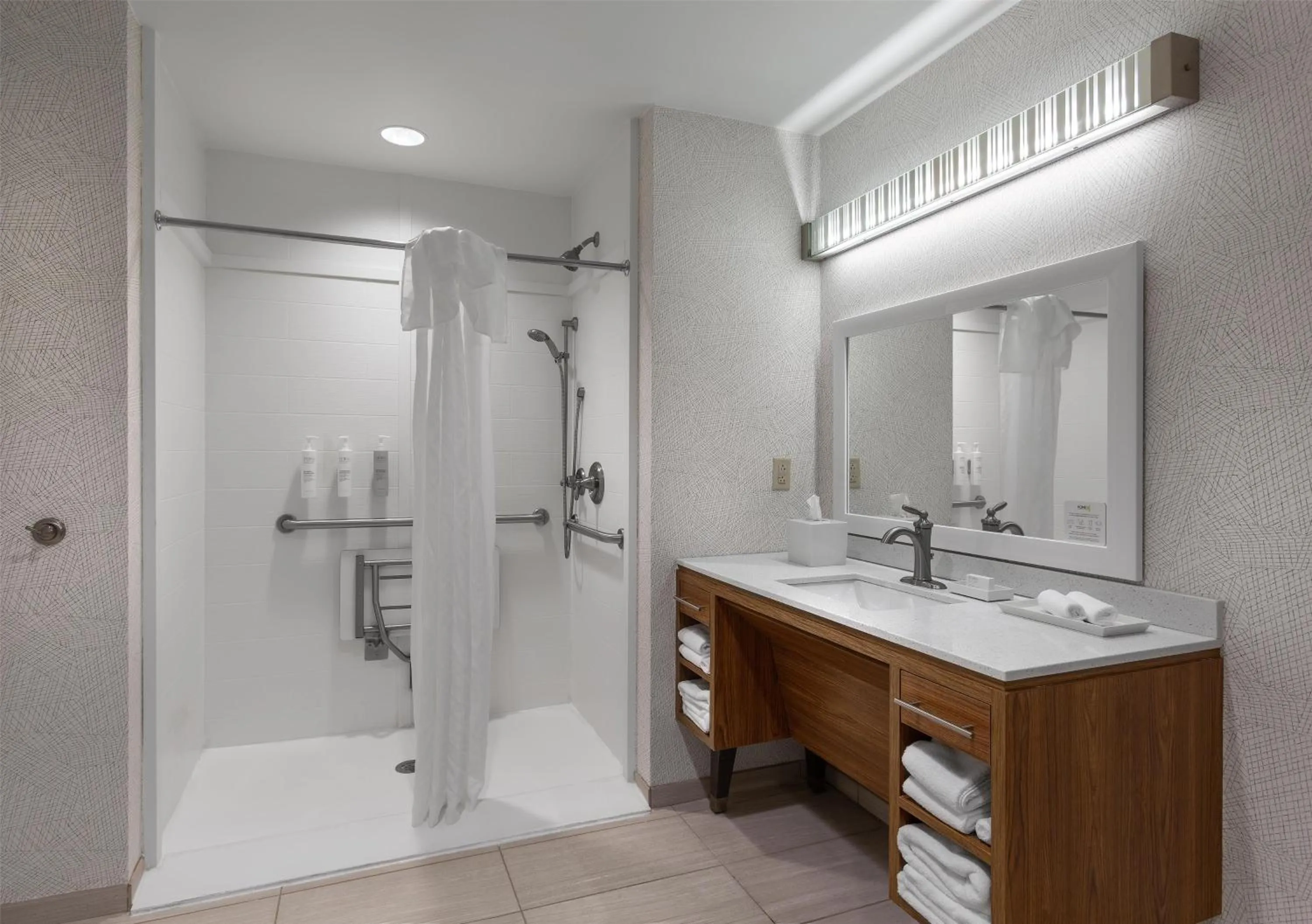 Bathroom in Home2 Suites by Hilton Greenville Airport