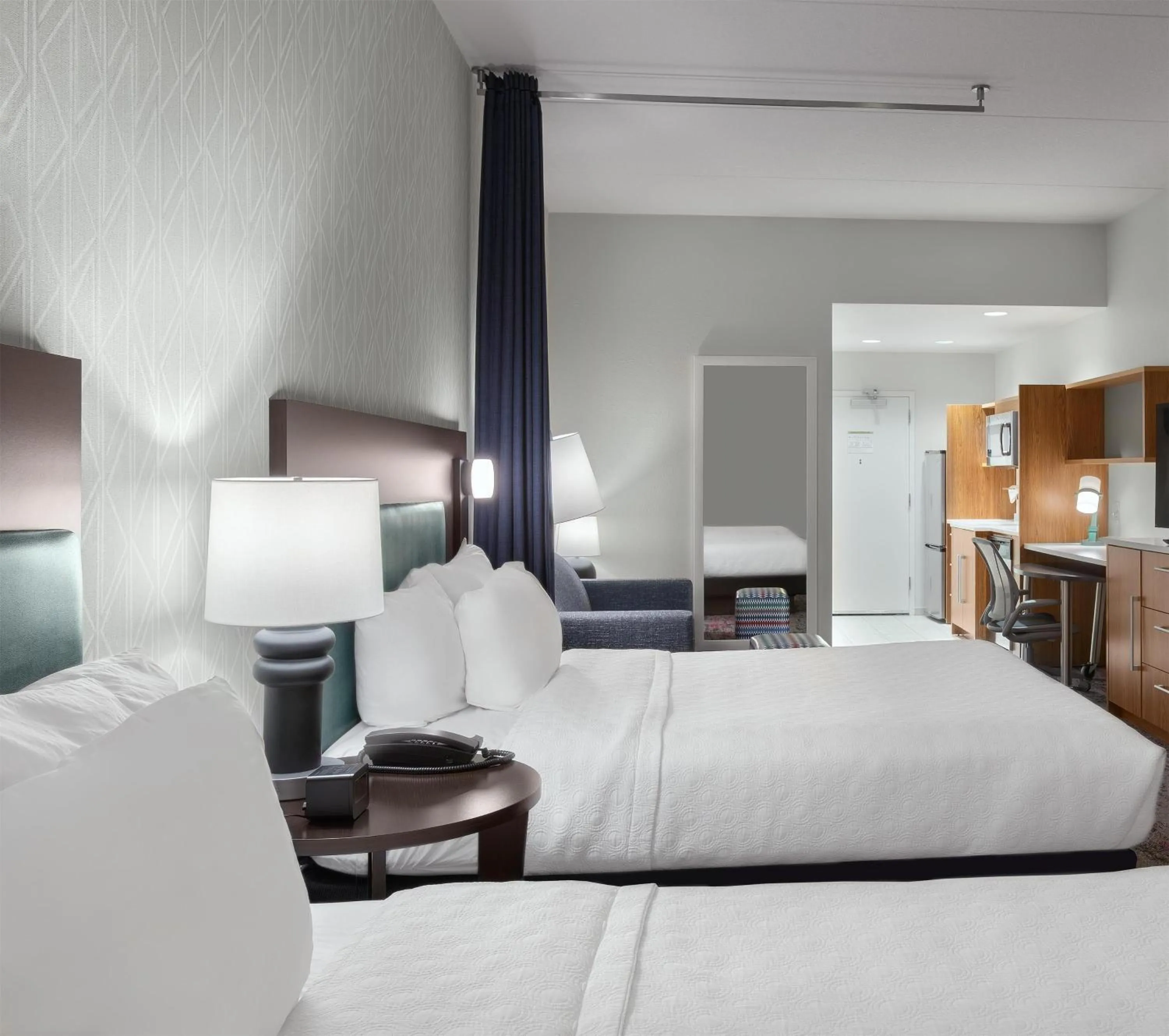 Bed in Home2 Suites by Hilton Greenville Airport