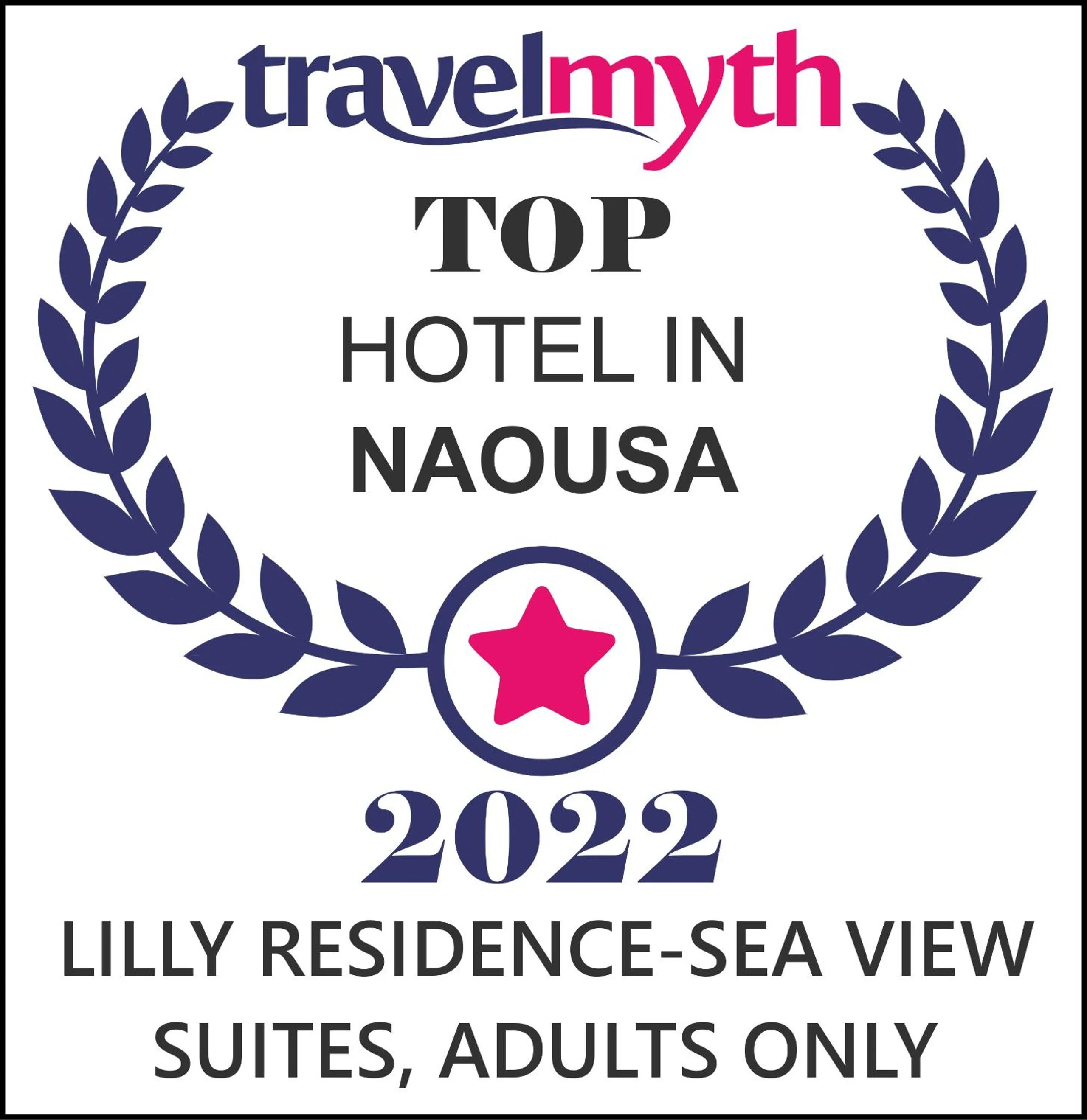 Certificate/Award in Lilly Residence-All Sea View Suites, Adults Only