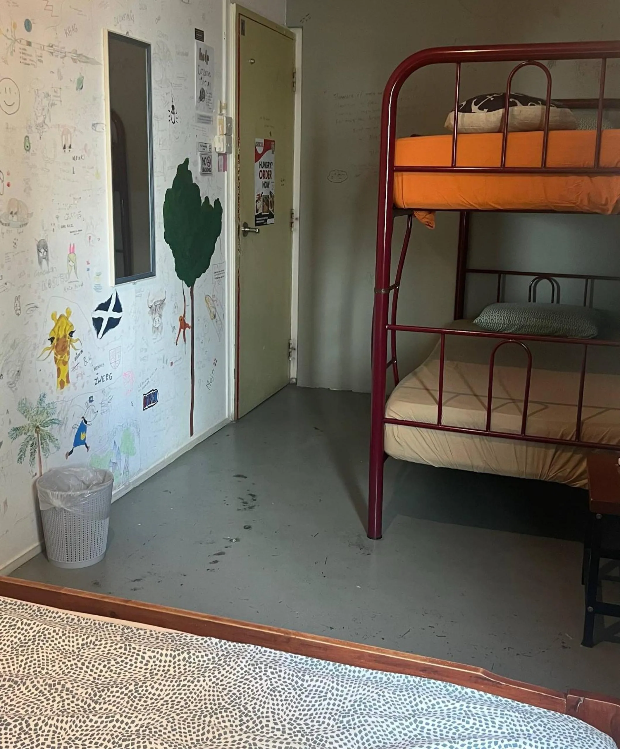 View (from property/room), Bed in Sandakan Backpackers Hostel