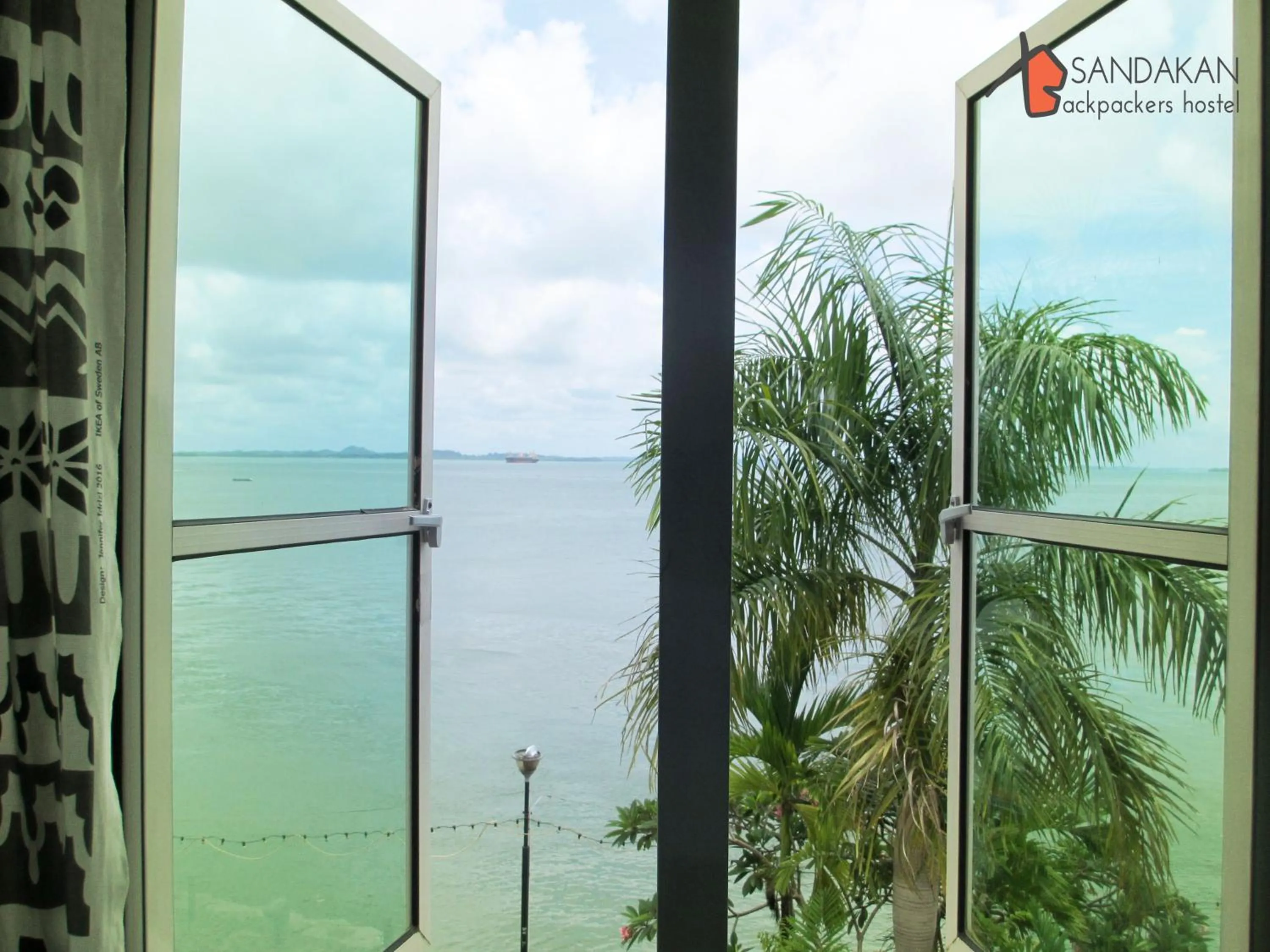 Sea view in Sandakan Backpackers Hostel
