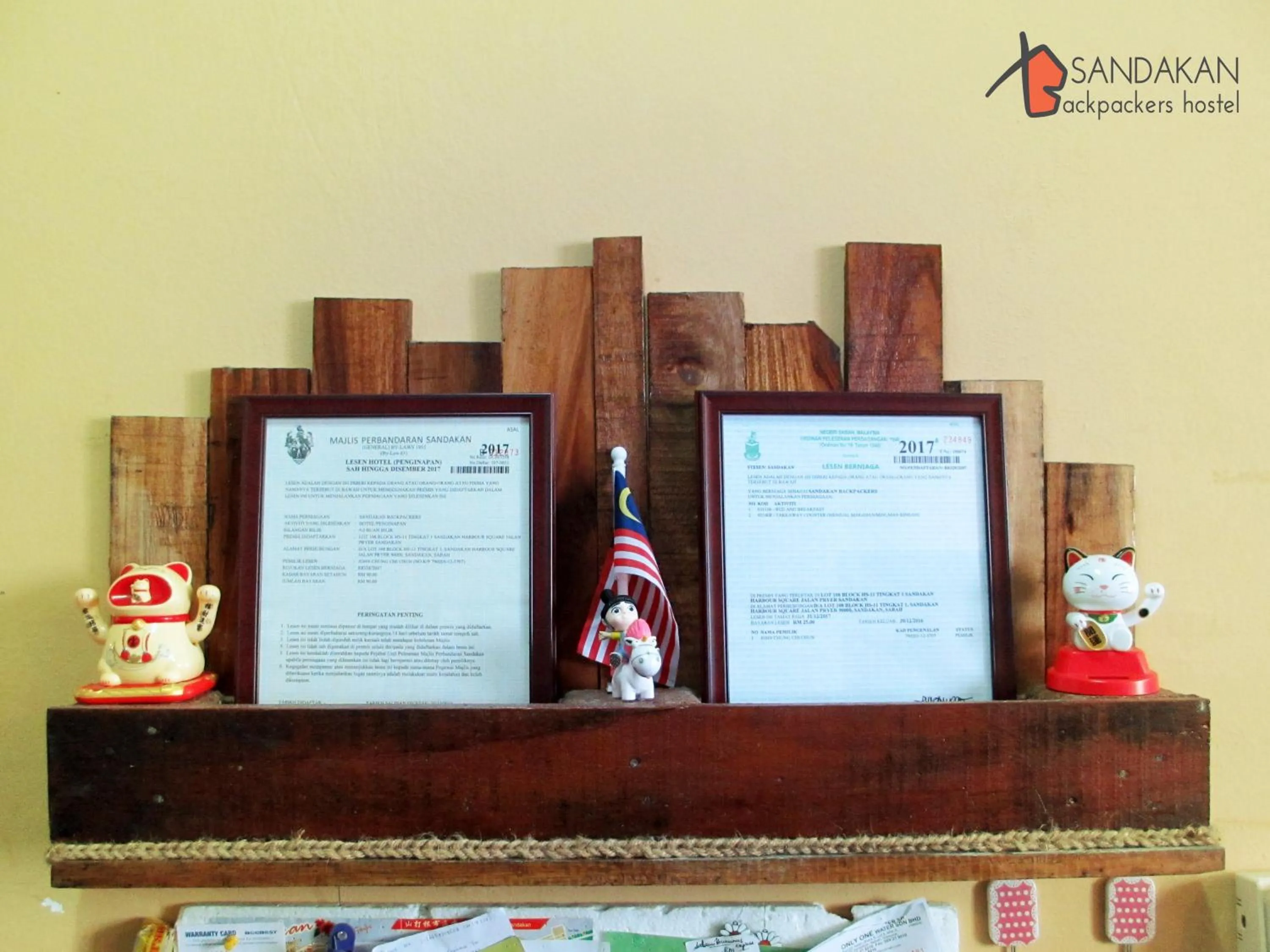 Lobby or reception in Sandakan Backpackers Hostel