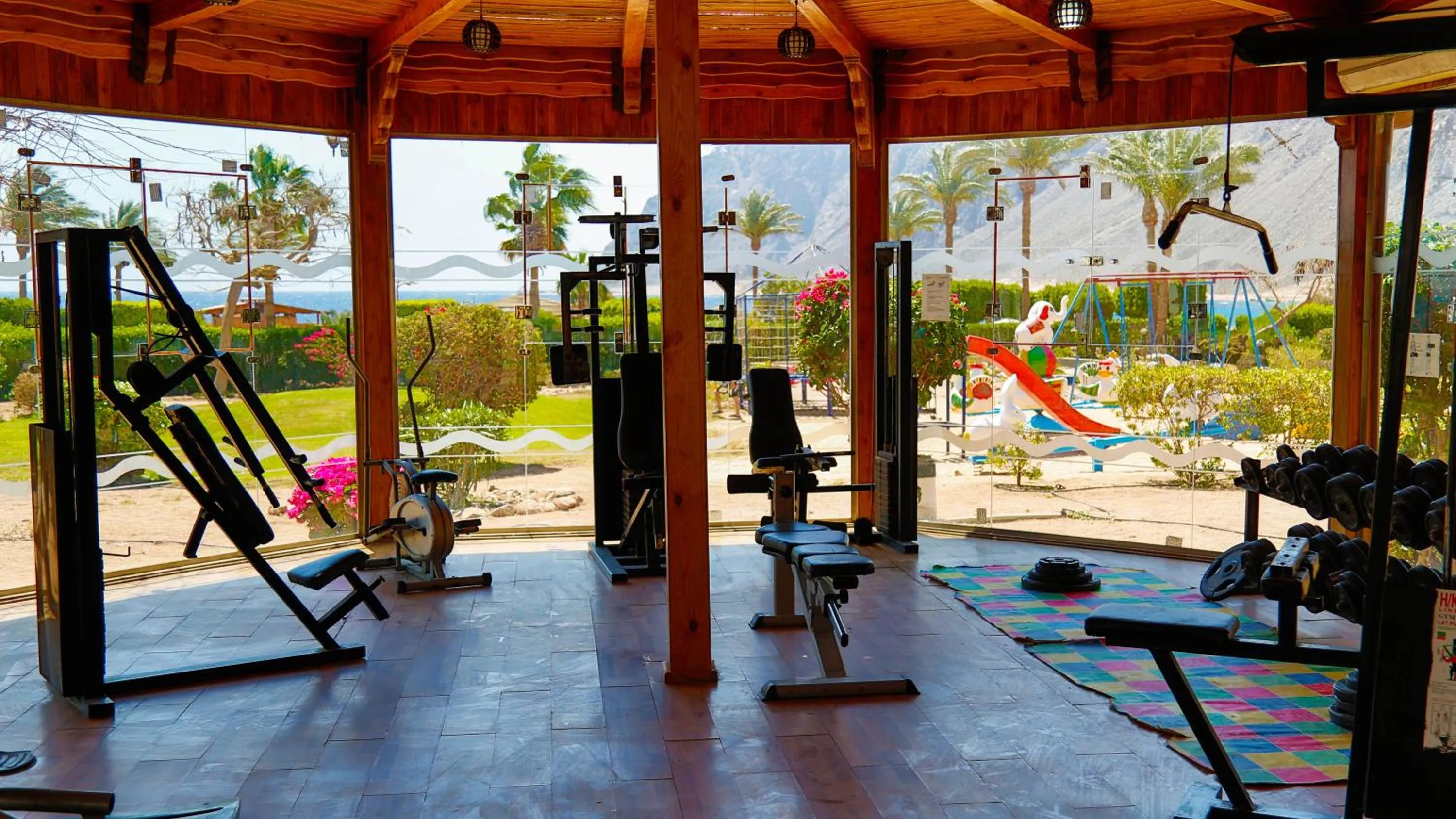 Fitness centre/facilities in Happy Life Village Dahab