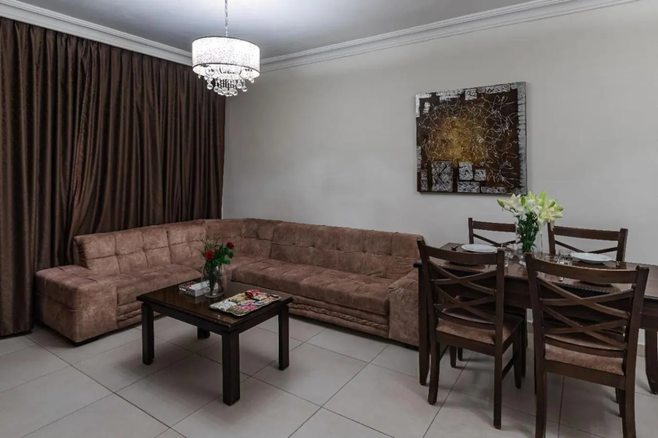 Living room in Lancaster Hotel Apartments-Gardens