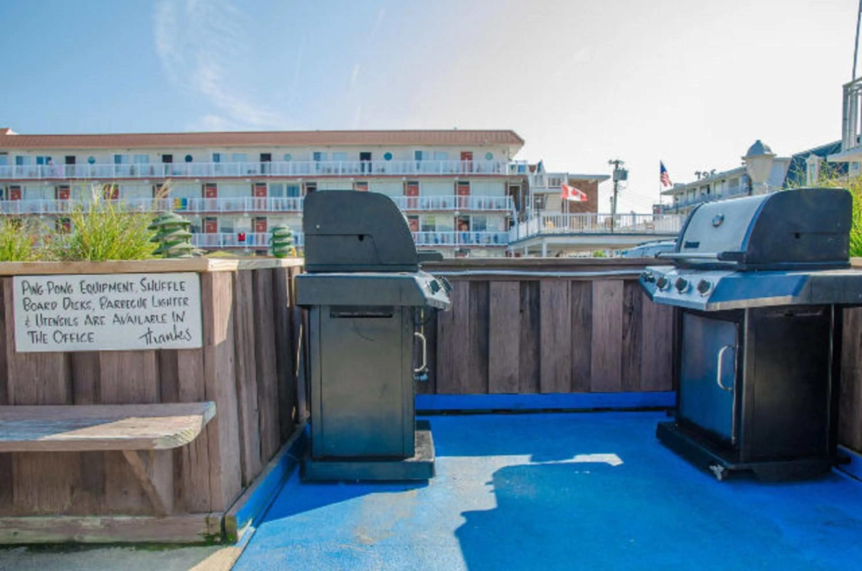 BBQ facilities in Tangiers Resort Motel