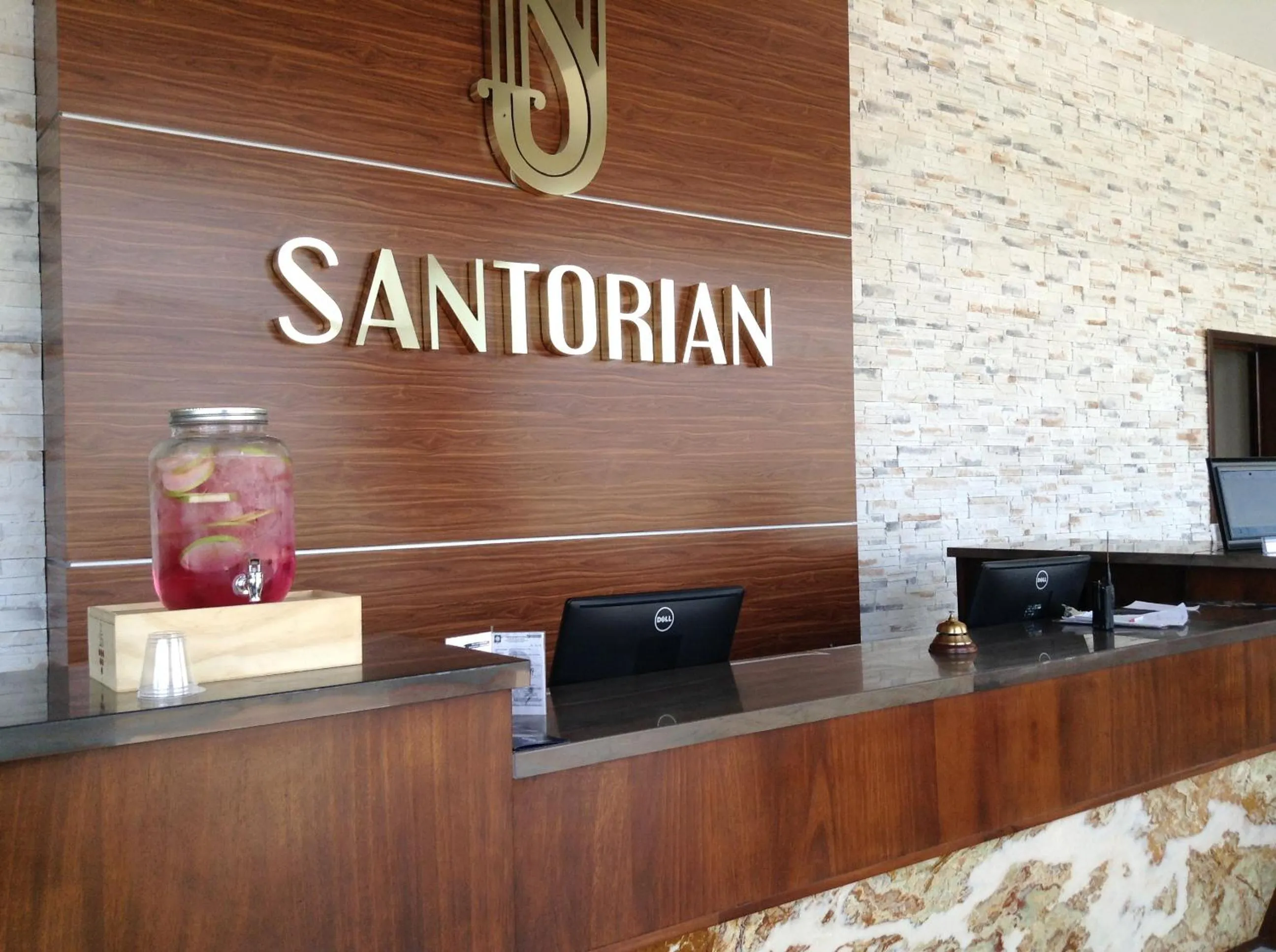Lobby or reception in Hotel Santorian
