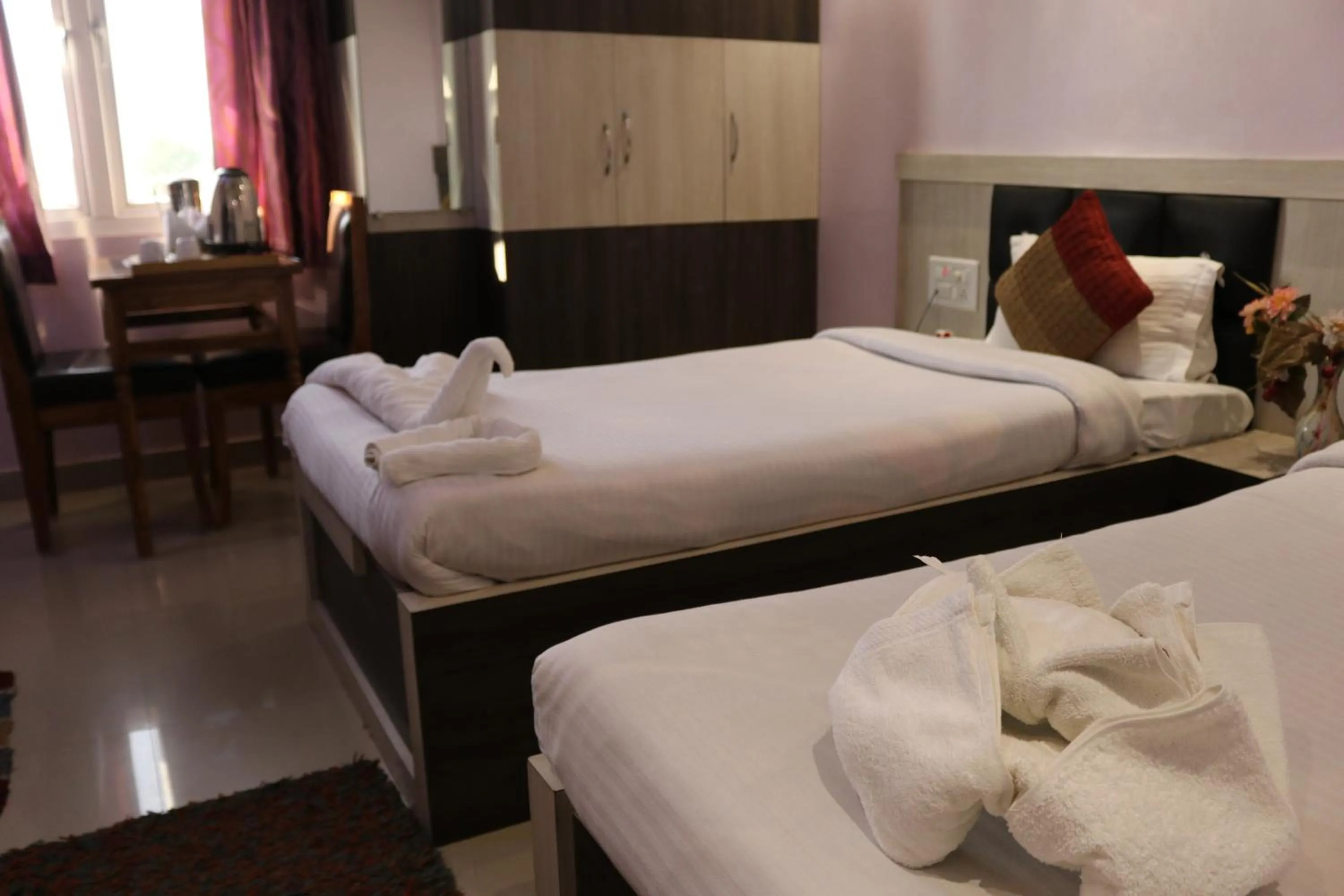 Photo of the whole room, Bed in Hotel Vaishnavi Heights