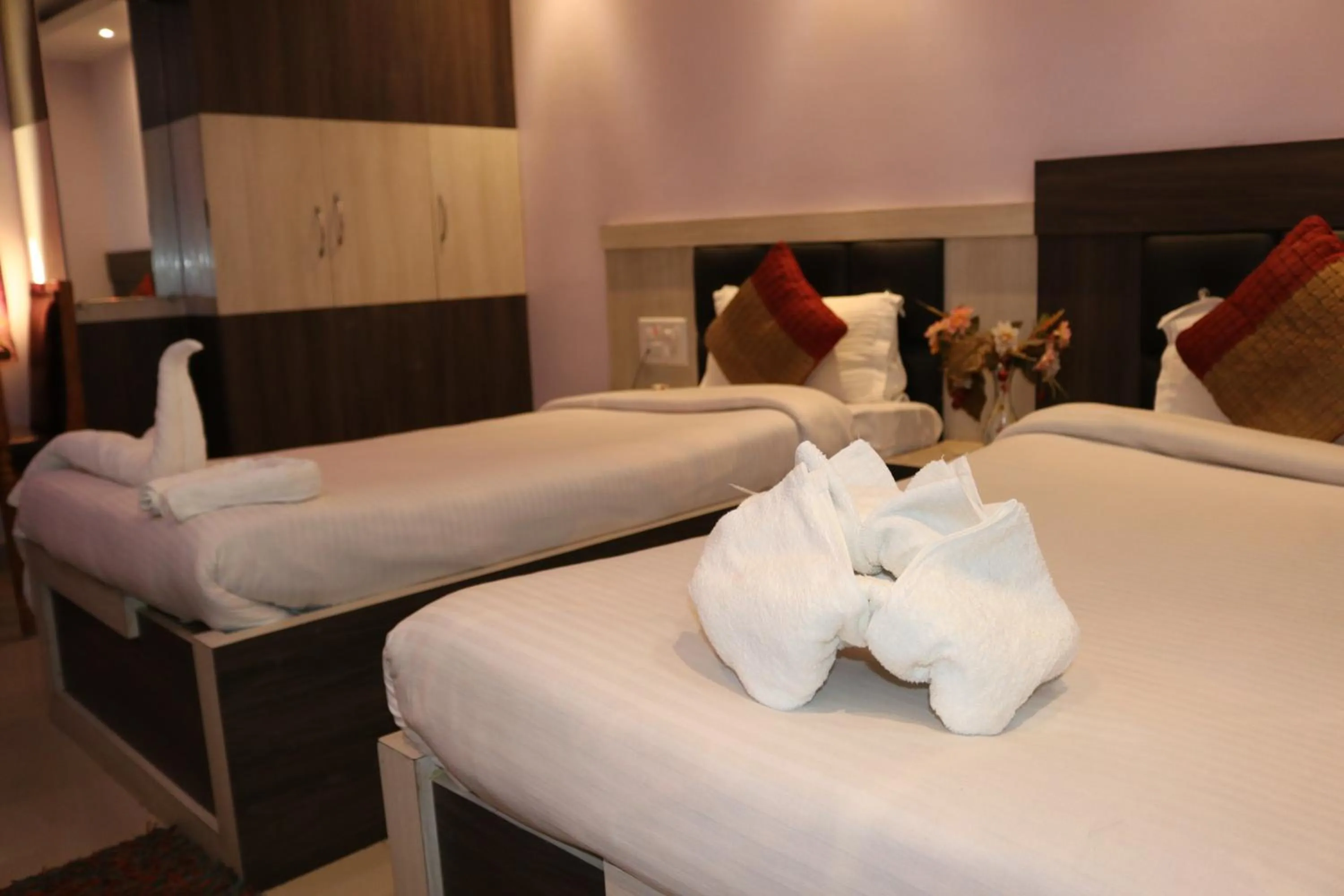 Photo of the whole room, Bed in Hotel Vaishnavi Heights