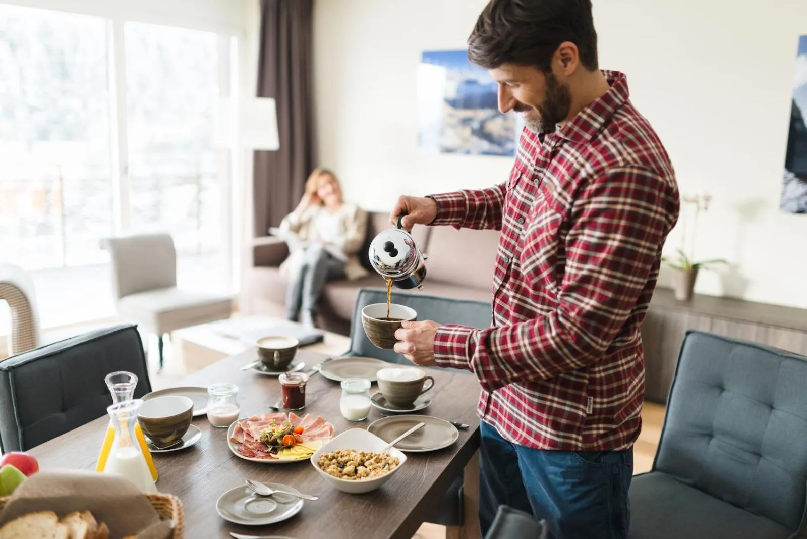 Kitchen or kitchenette in Peaks Place Apartments & SPA