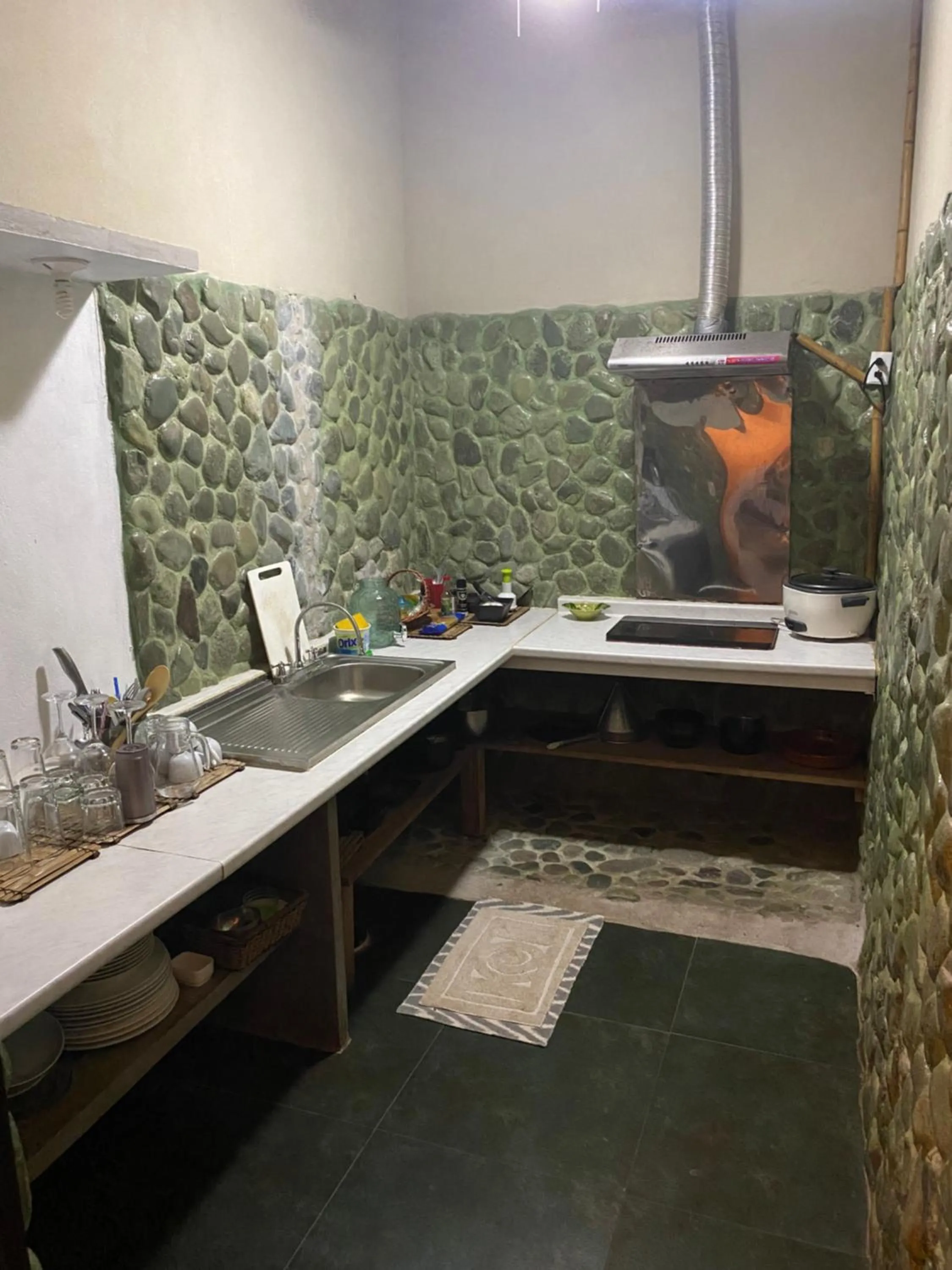 Kitchen or kitchenette in Hotel Clandestino beach resort