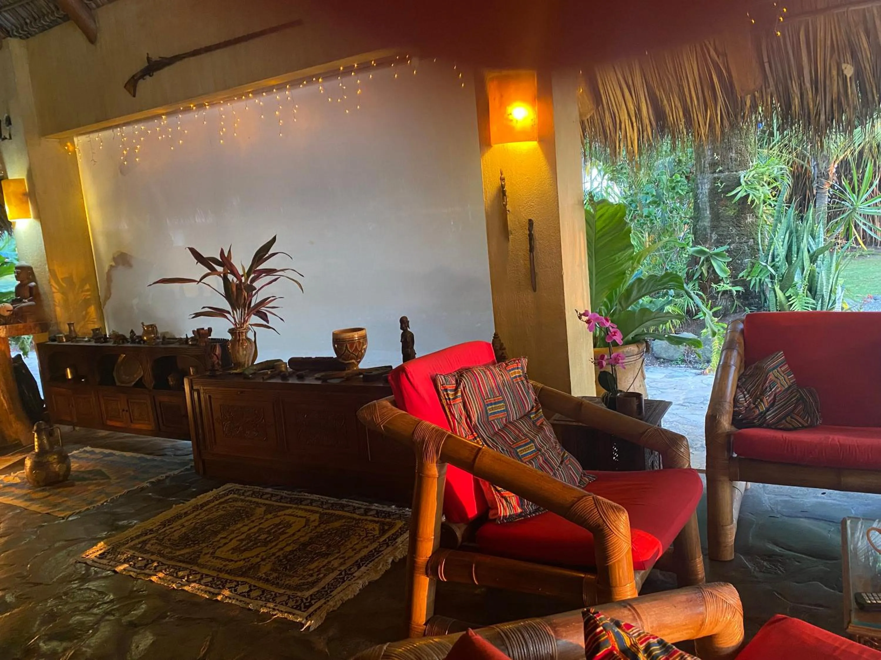Living room in Hotel Clandestino beach resort