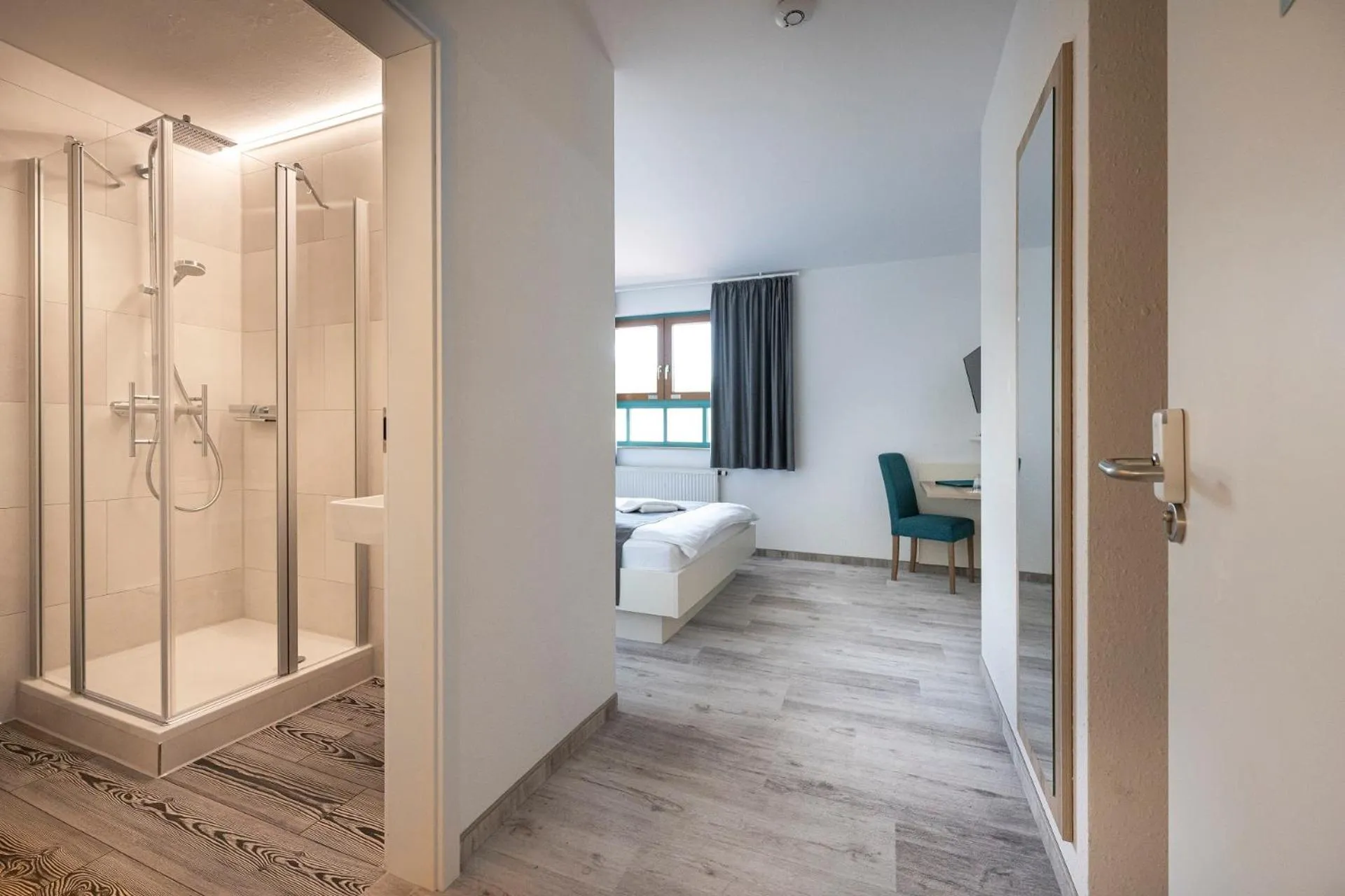 Bed in Hotel Restaurant Zehn-Brunnen