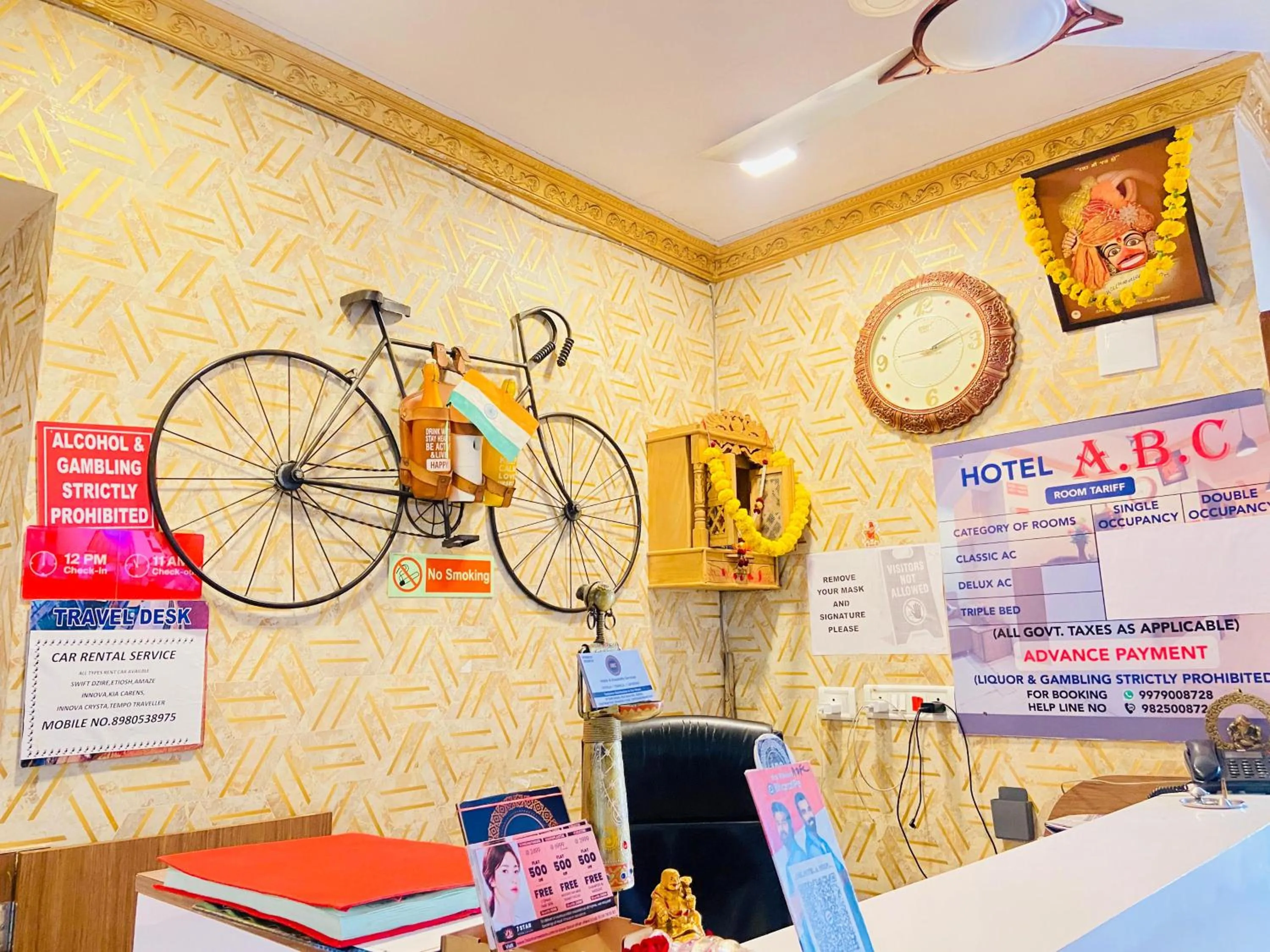 Lobby or reception in Hotel ABC Satellite Prahlad Nagar