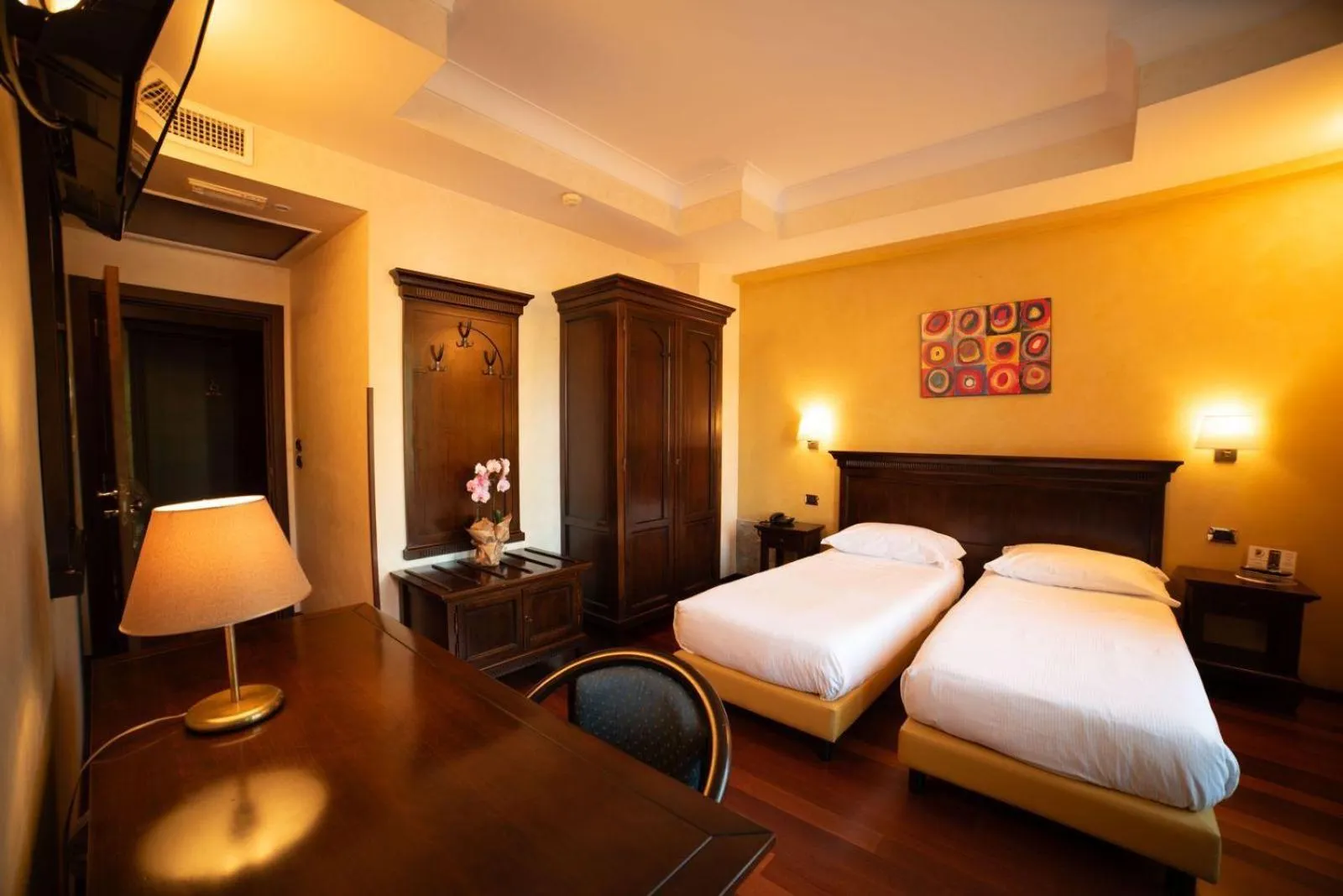 Bed in Hotel Teocrito