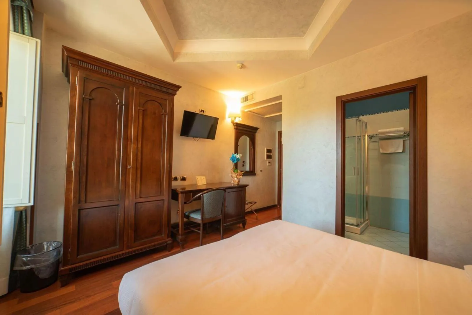 Bed in Hotel Teocrito