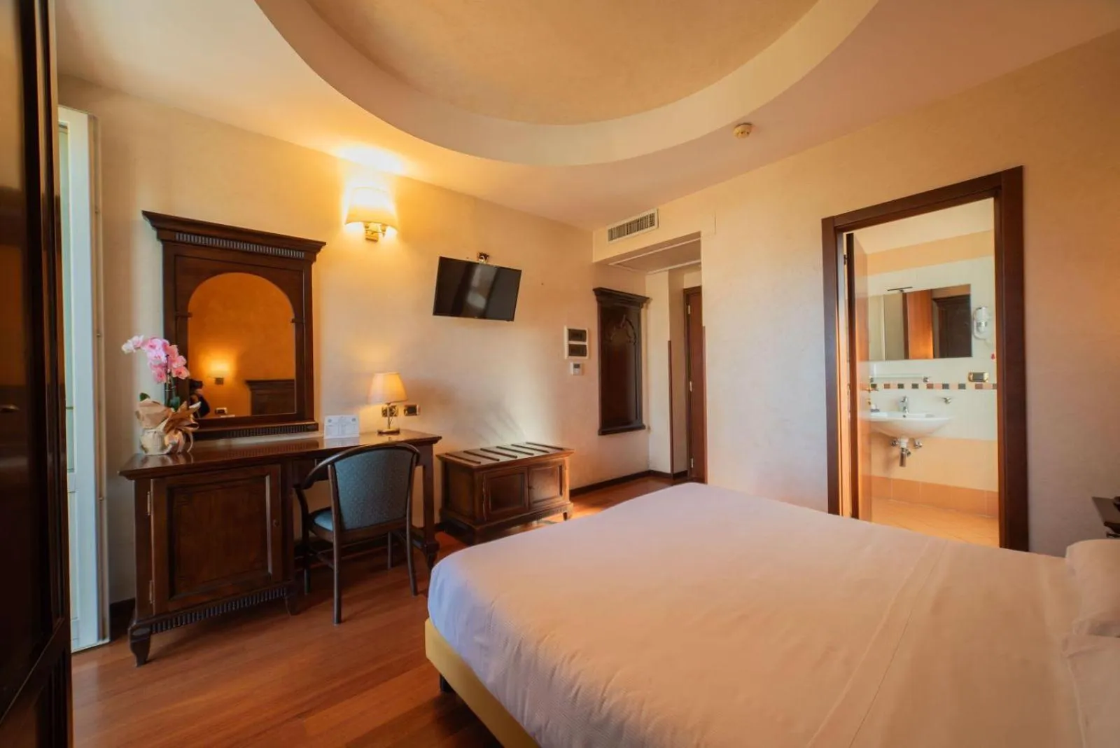 Bed in Hotel Teocrito