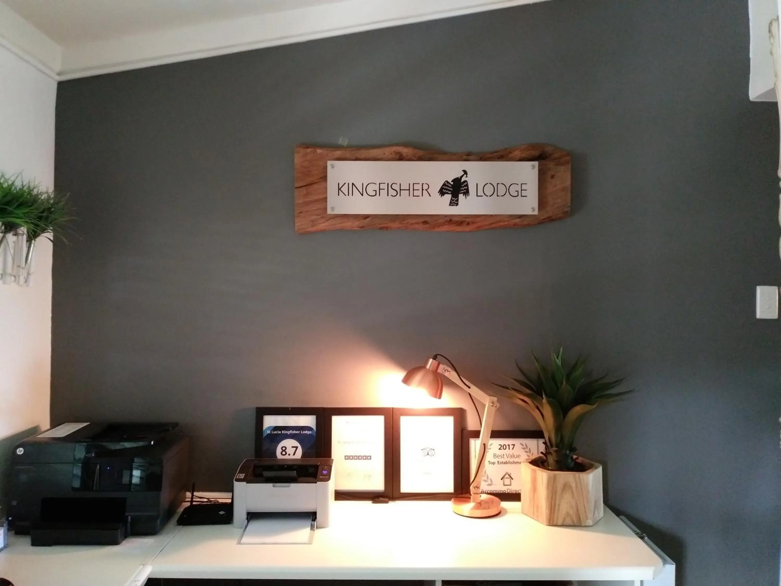 Lobby or reception in St Lucia Kingfisher Lodge