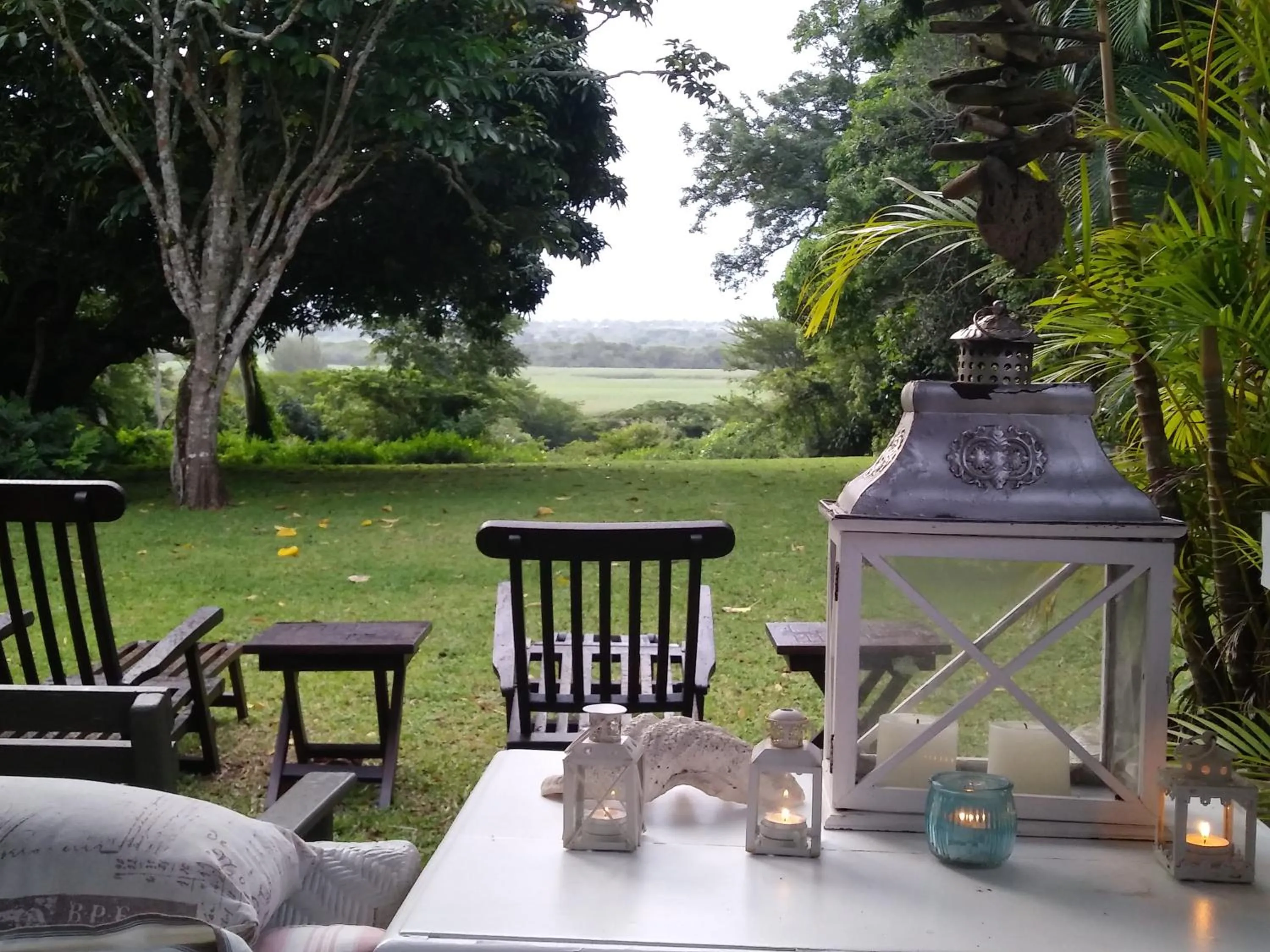 Garden view in St Lucia Kingfisher Lodge