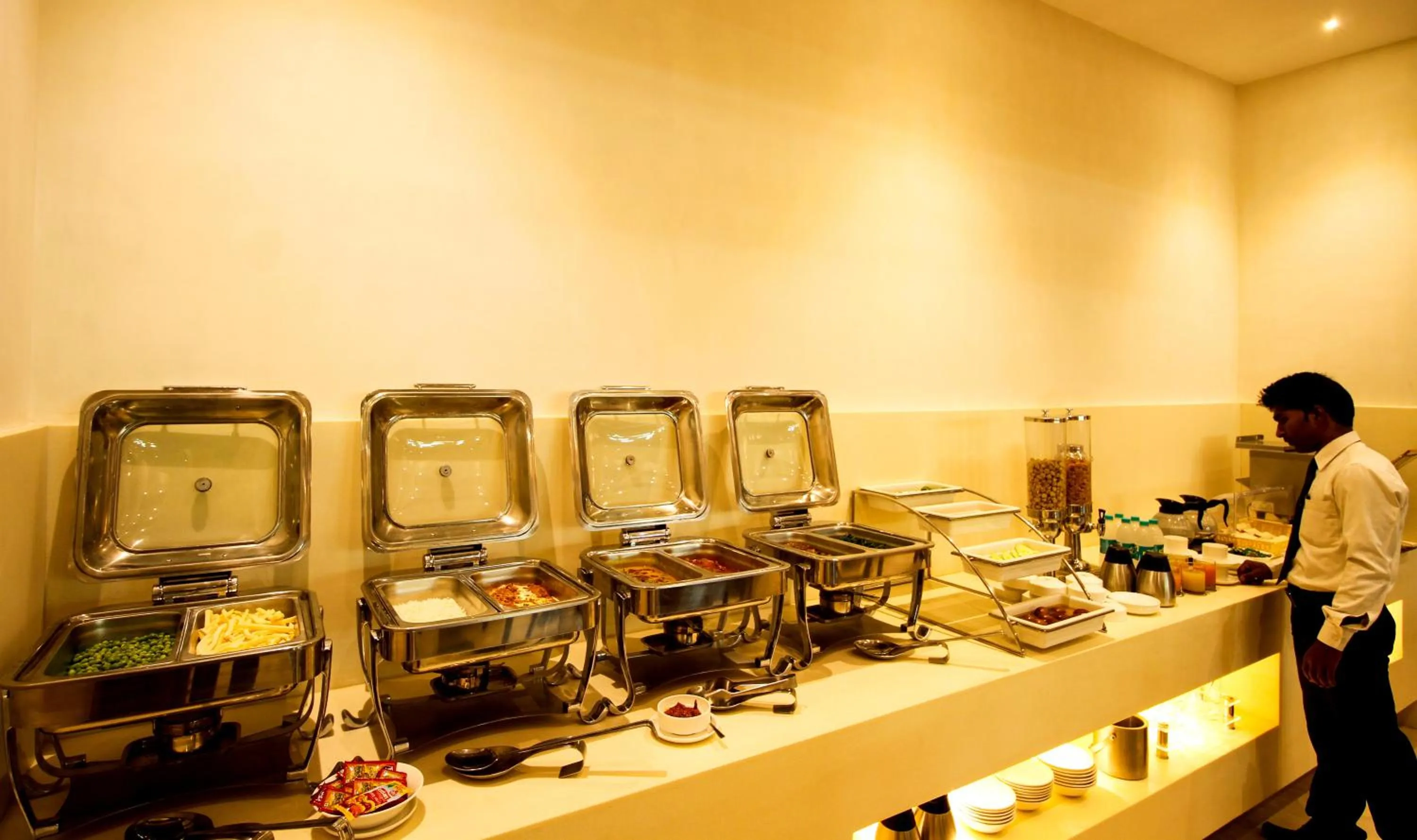 Buffet breakfast in Hotel Le Roi Raipur at Raipur Railway Station