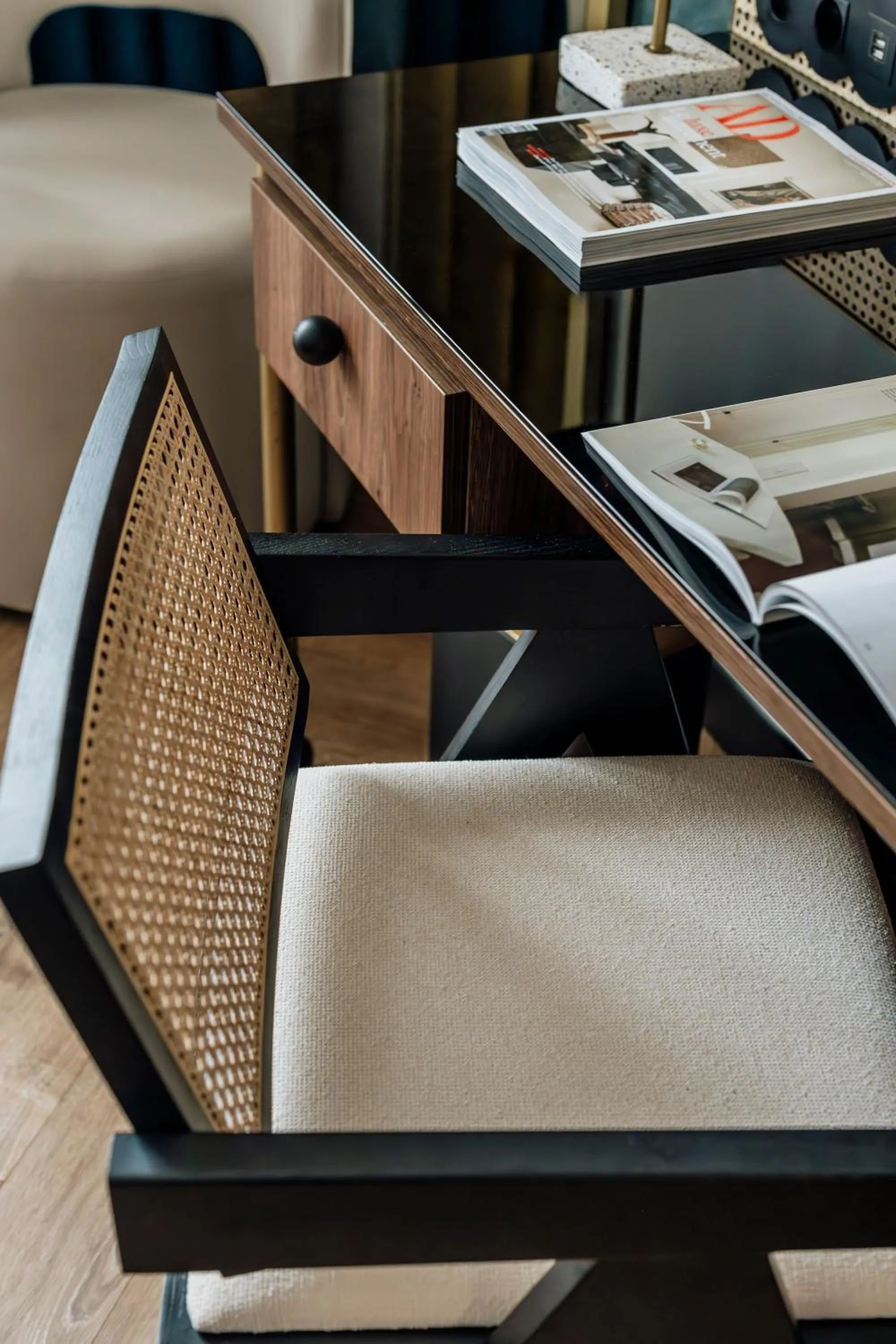 Seating area in Colette - LoftAffair Collection