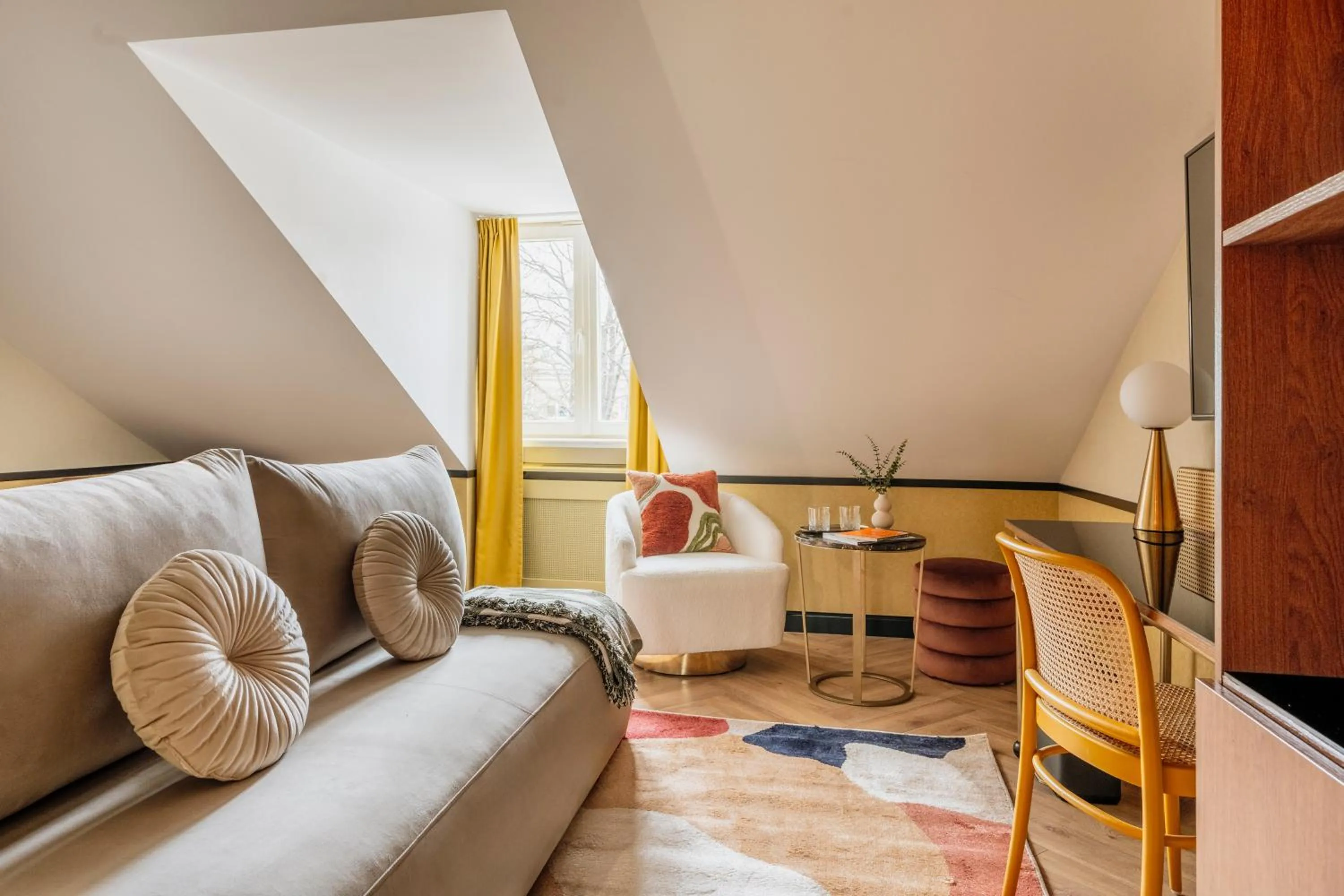 Seating area in Colette - LoftAffair Collection