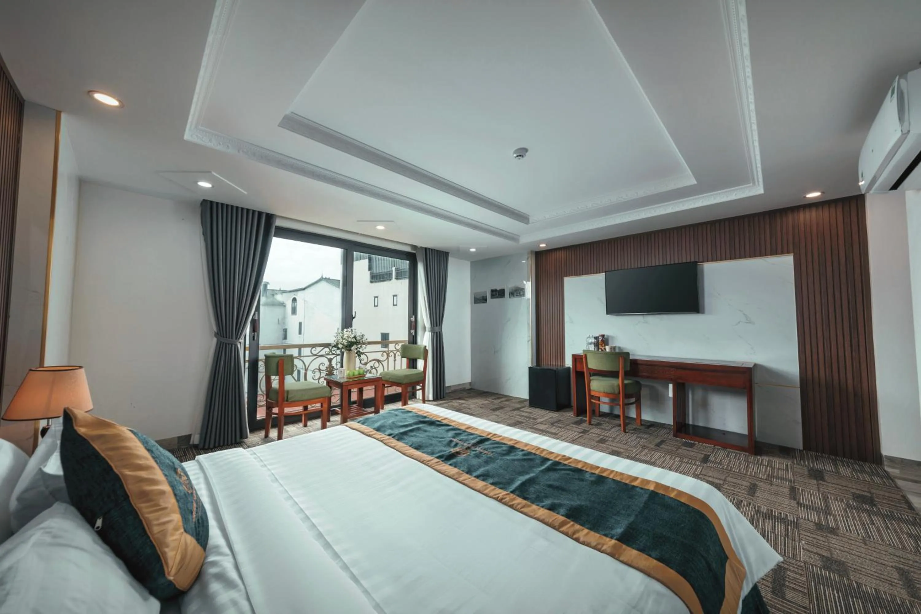 Seating area, Bed in Central Sapa March Hotel