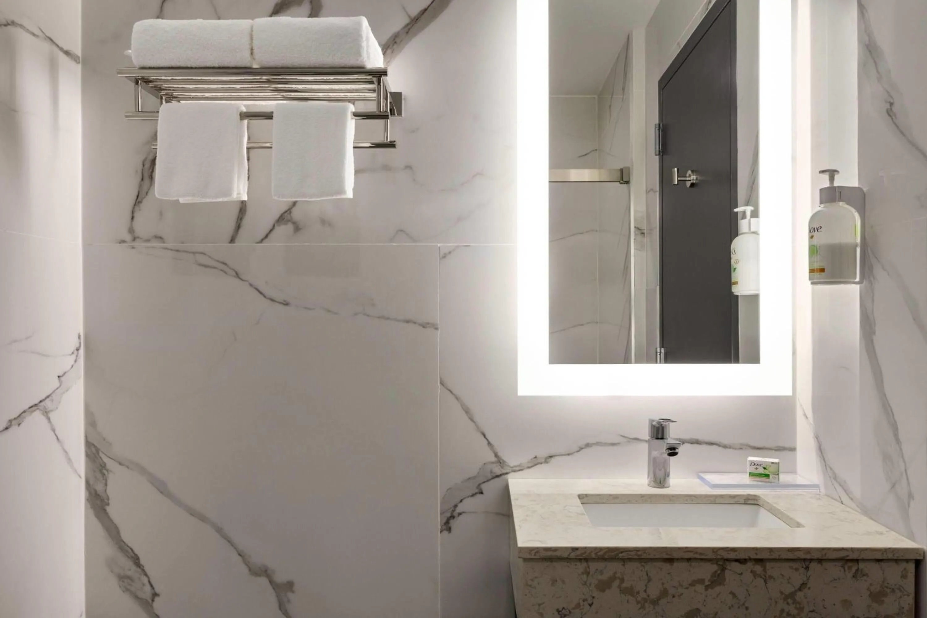 Bathroom in Ramada by Wyndham Brooklyn Empire Blvd