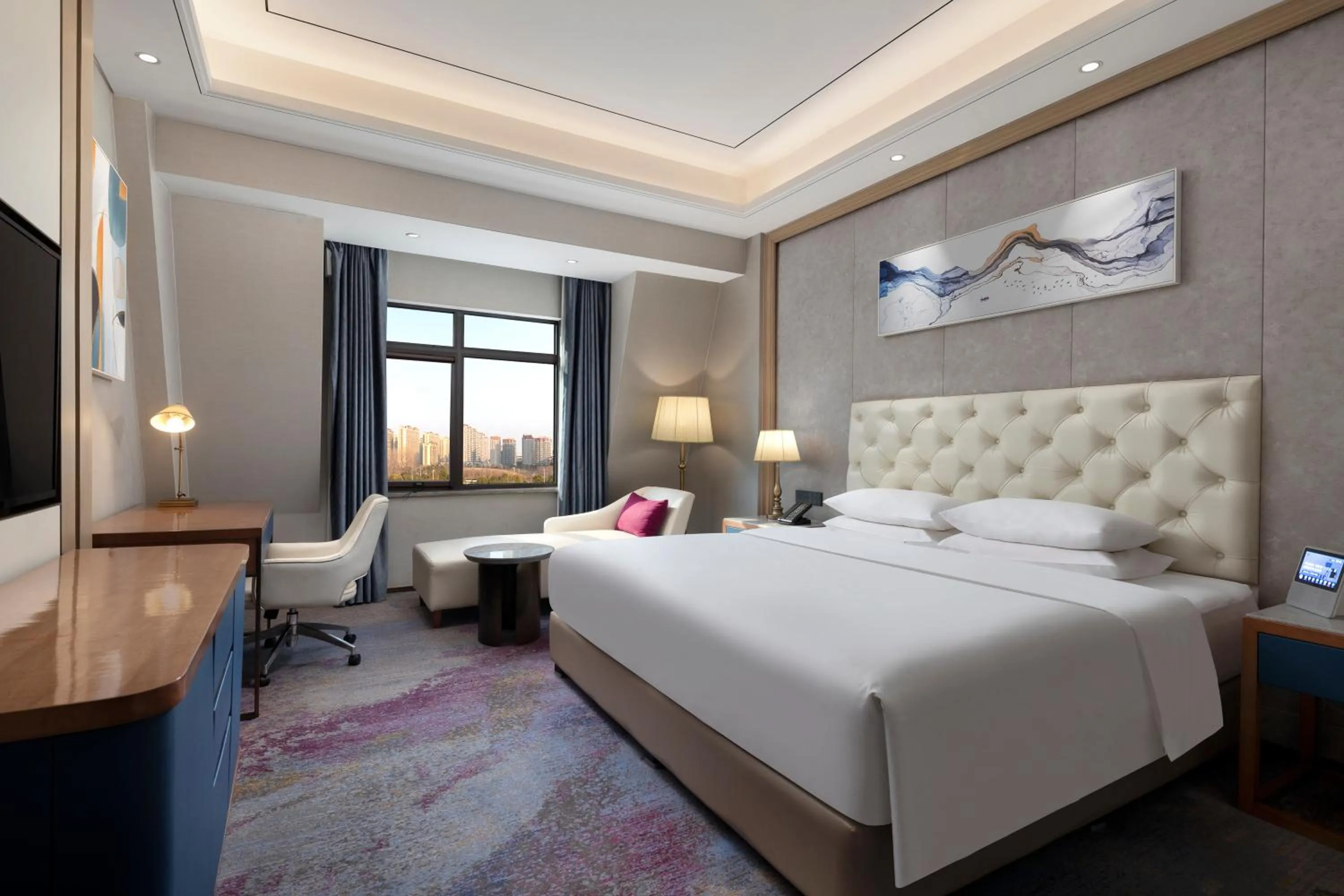 Bed in Ramada by Wyndham Zhumadian West Station