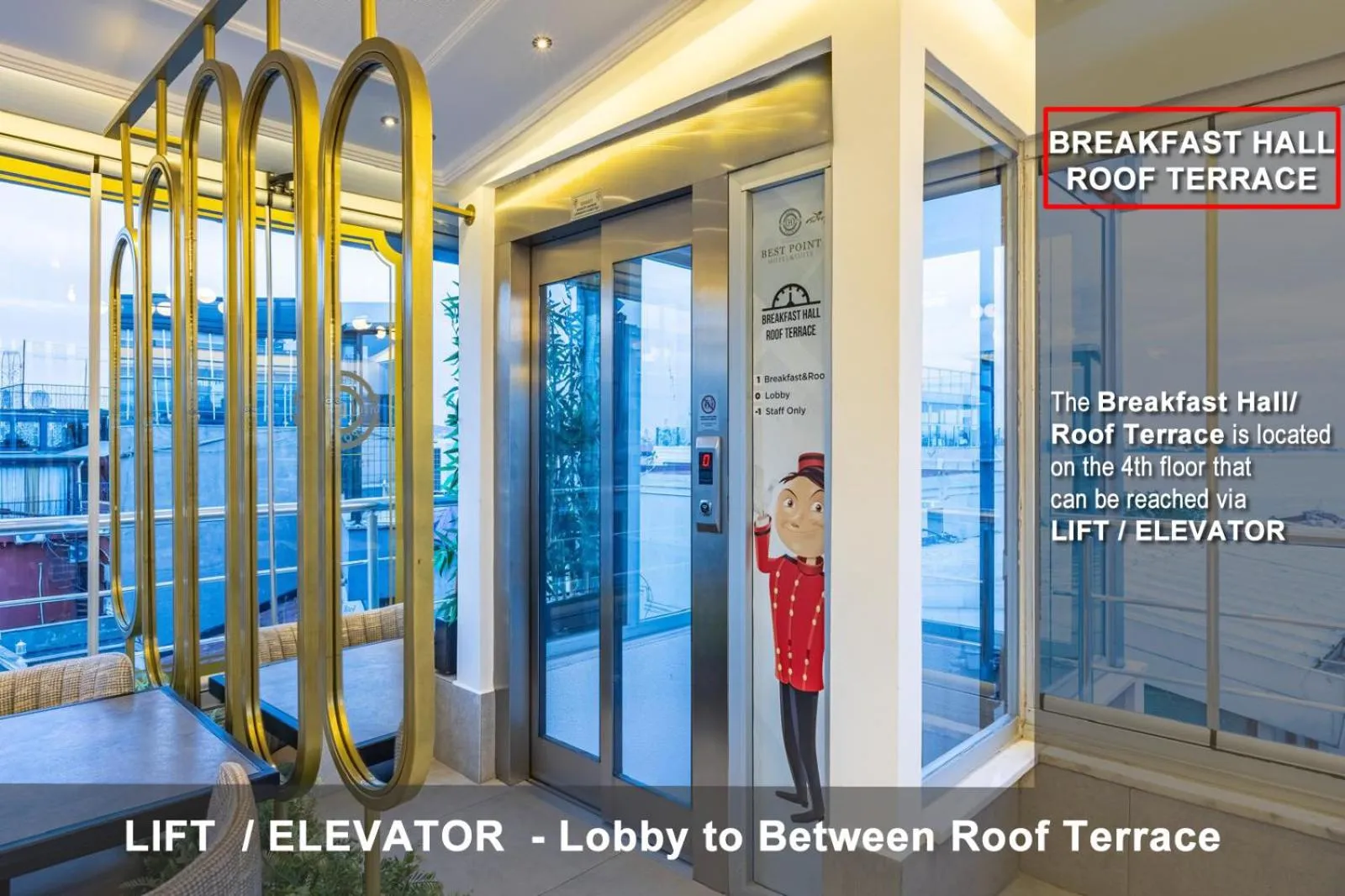 elevator in Best Point Hotel Sultanahmet,Istanbul